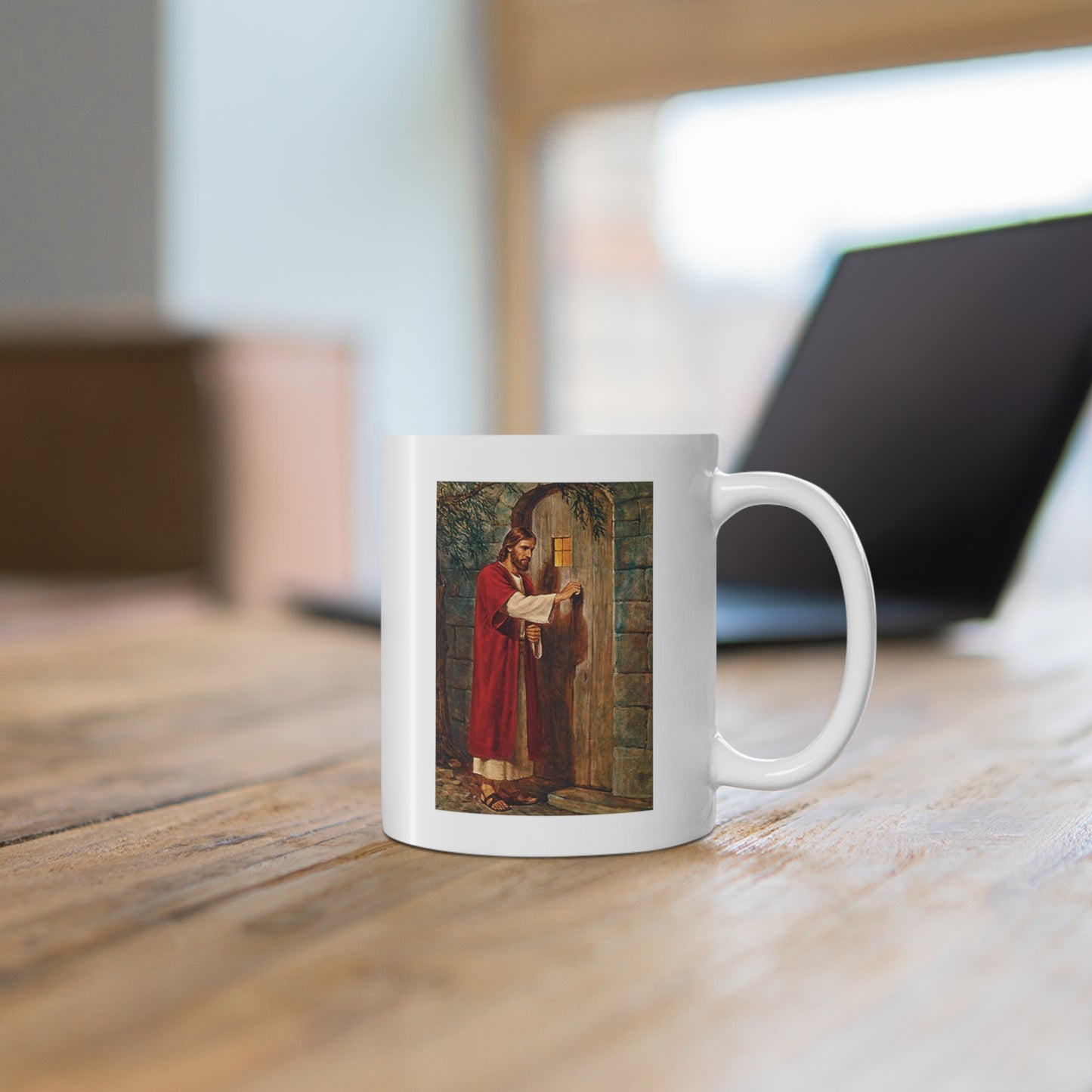 Jesus Knocks On The Door Coffee Mug