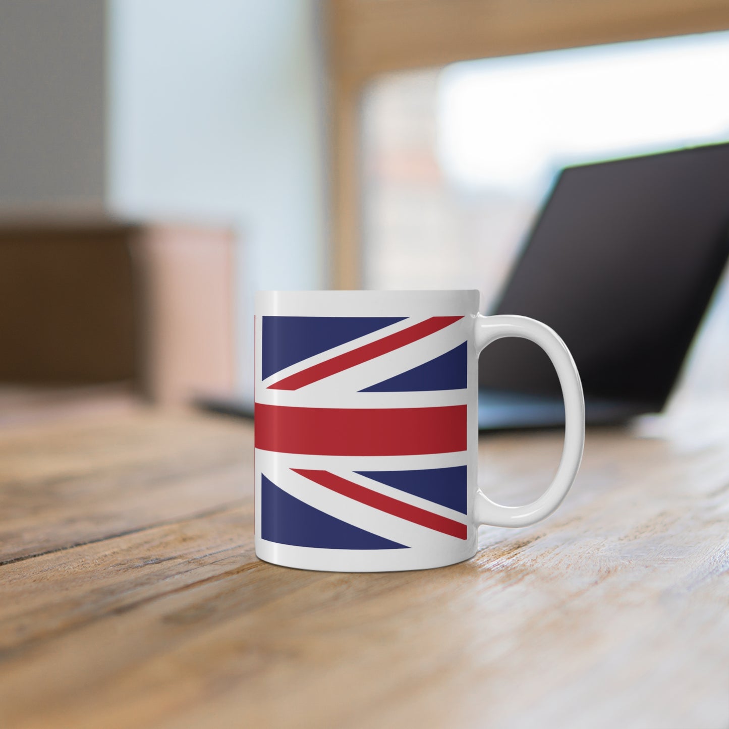 Union Jack British Flag United Kingdom Wrap Around Coffee Mug