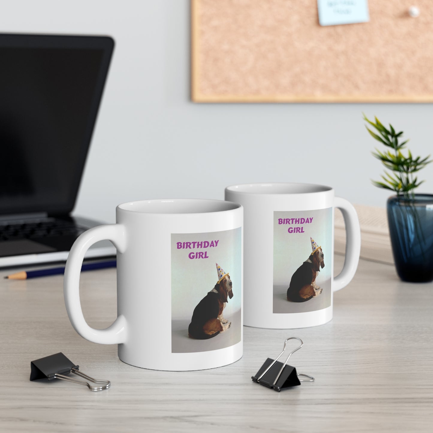 Birthday Girl Basset Dog Coffee Mug