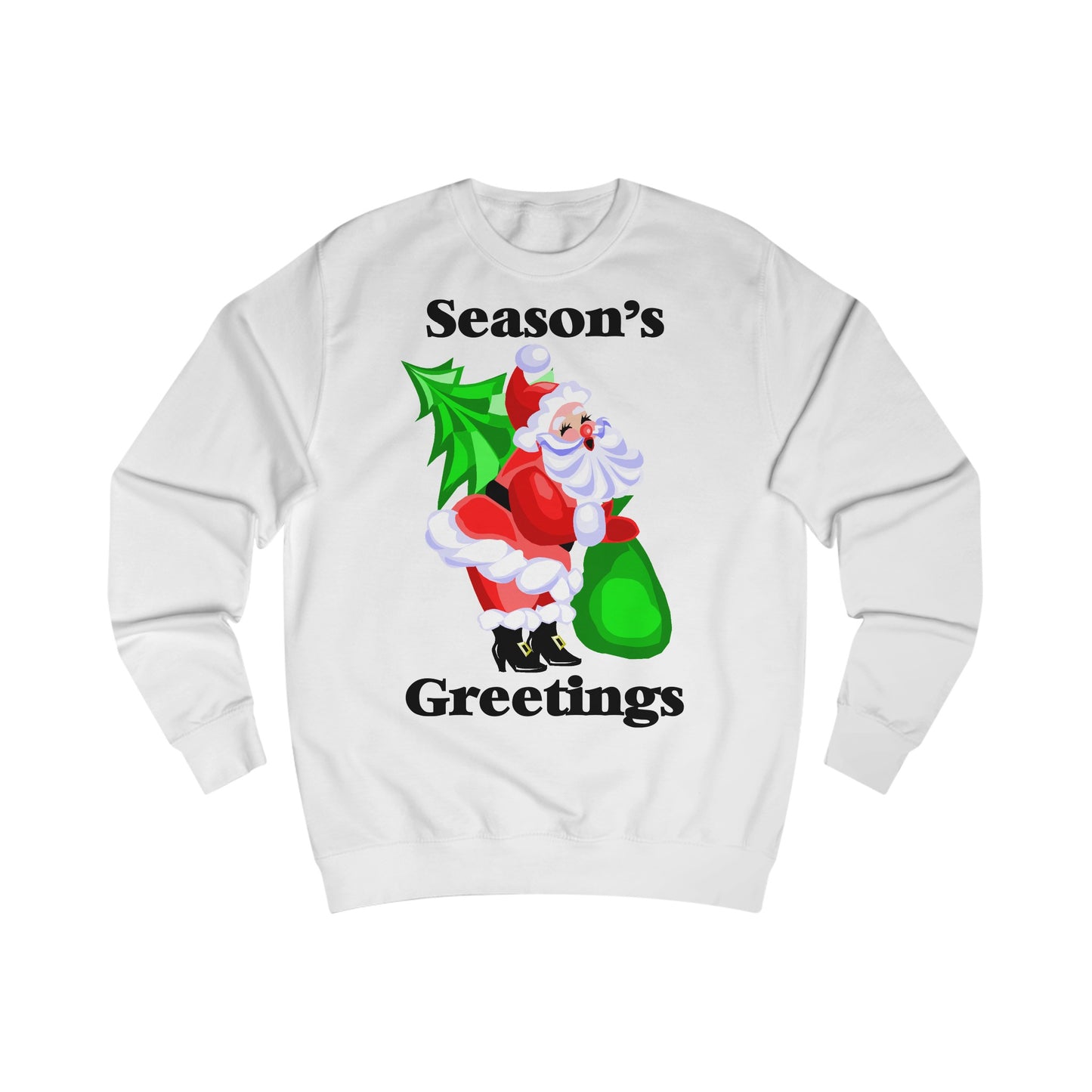 Season's Greeting Santa Claus Christmas Sweatshirt