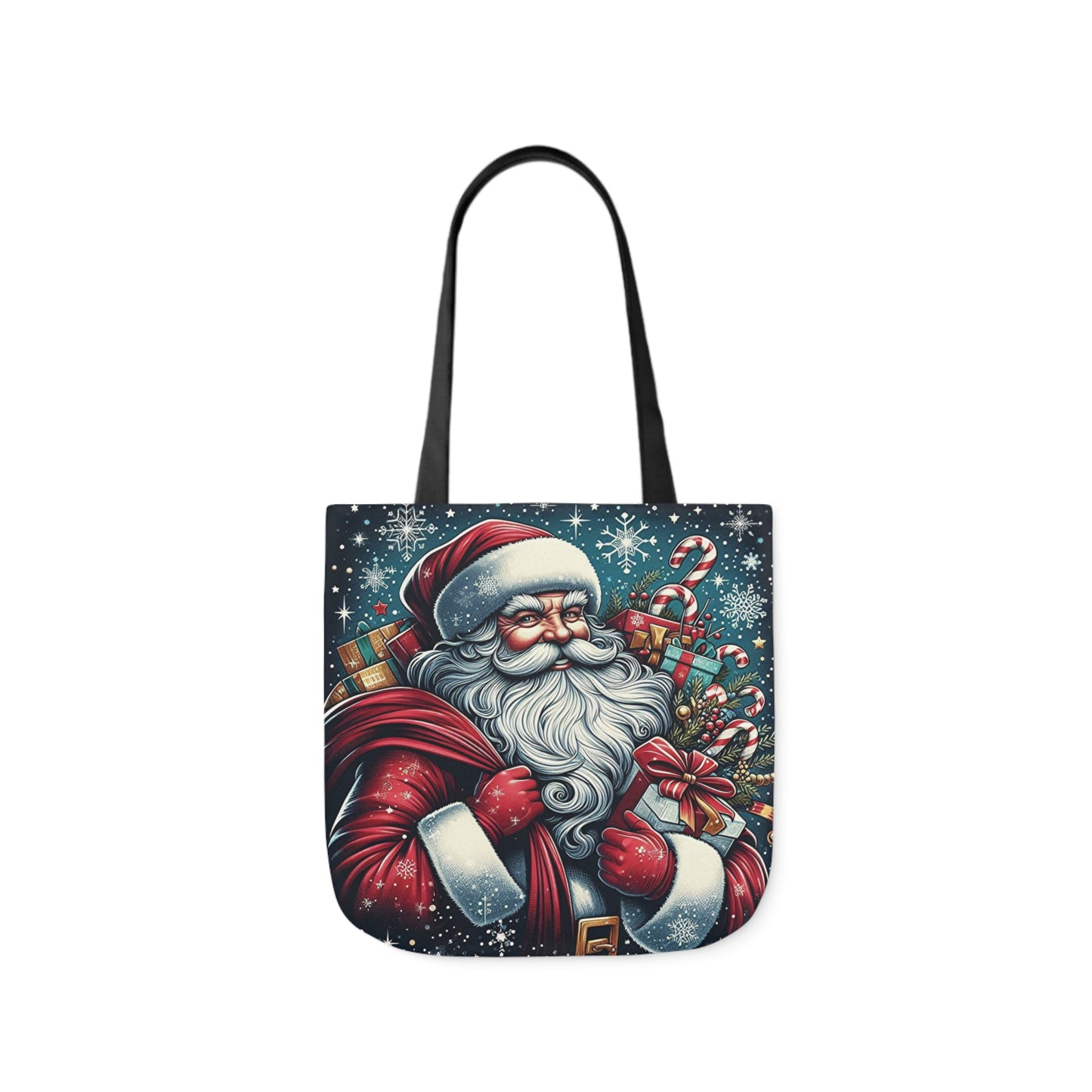 Gifting Santa Claus Night Before Christmas Shoulder Tote Bag