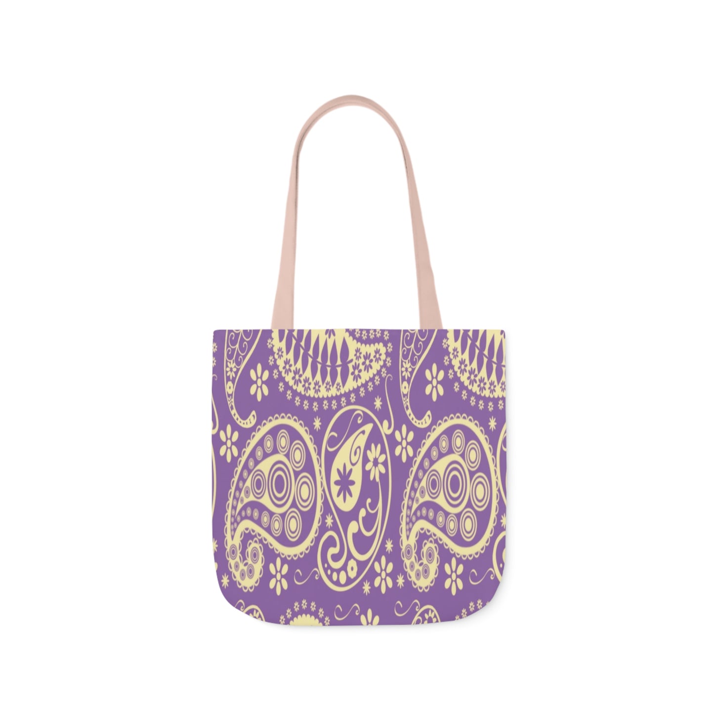 Purple Paisley Pattern Shoulder Tote Bag