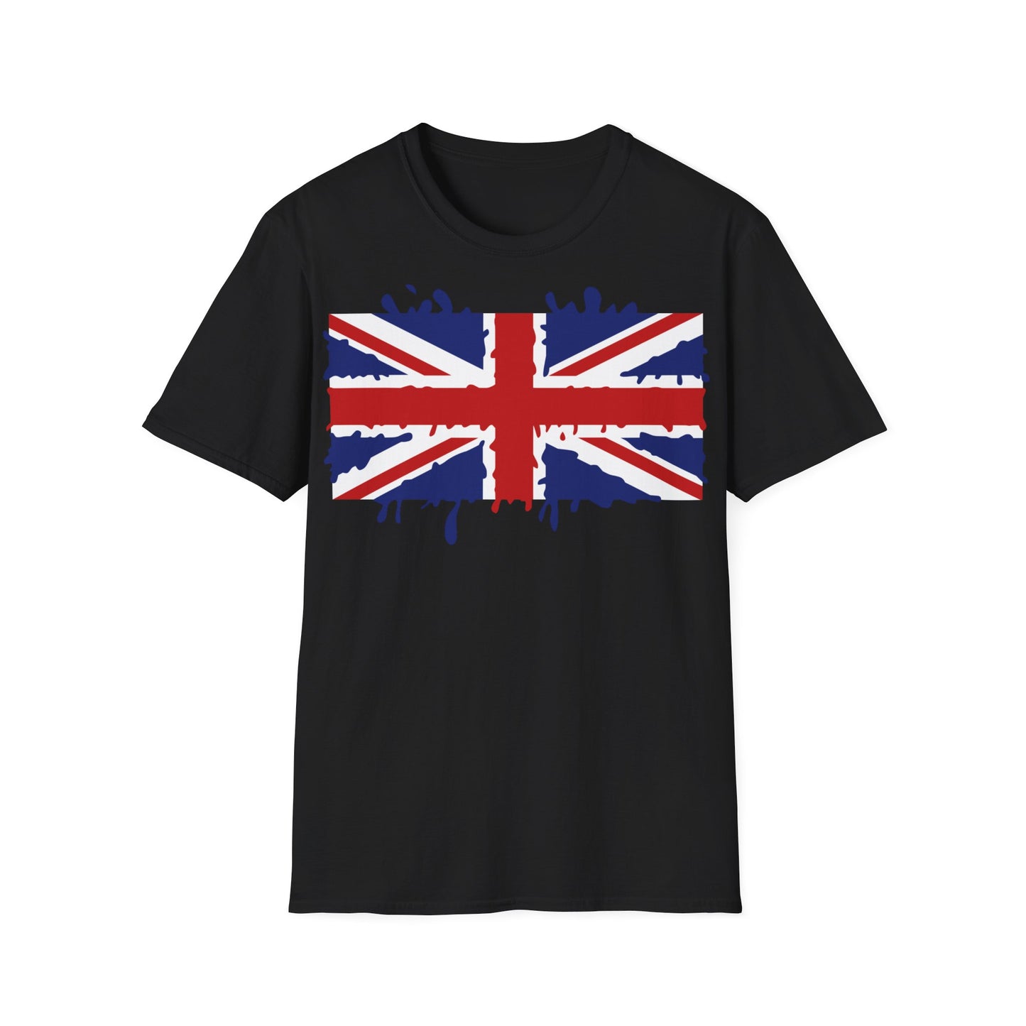 Union Jack Flag Paint Splat T-Shirt