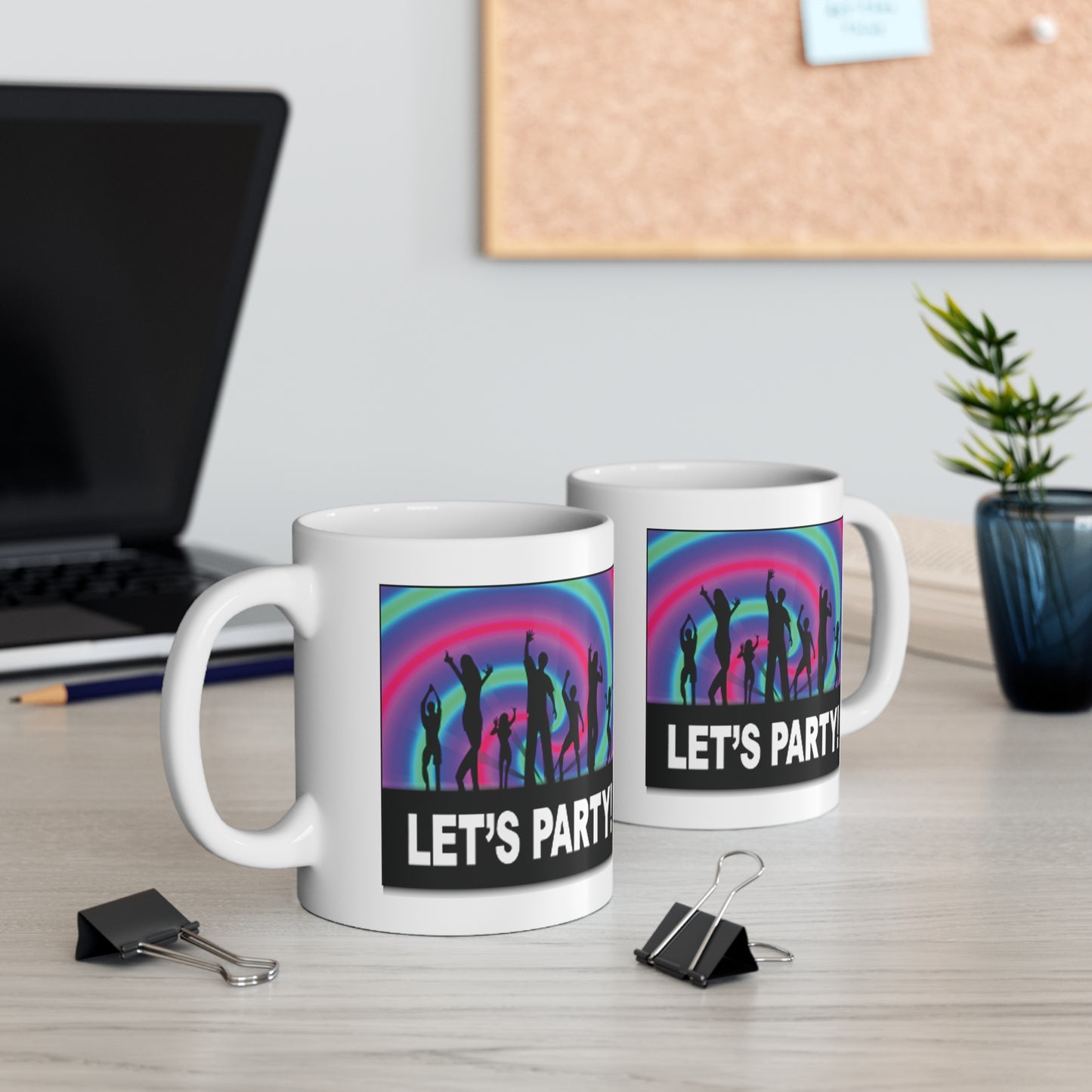 Let's Party Rainbow Dancers Coffee Mug