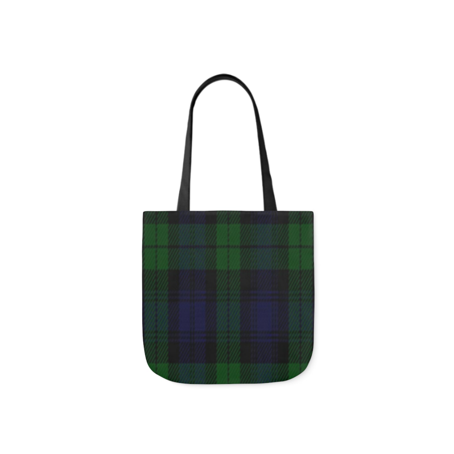 Blue And Green Scottish Sunderland Tartan Shoulder Tote Bag