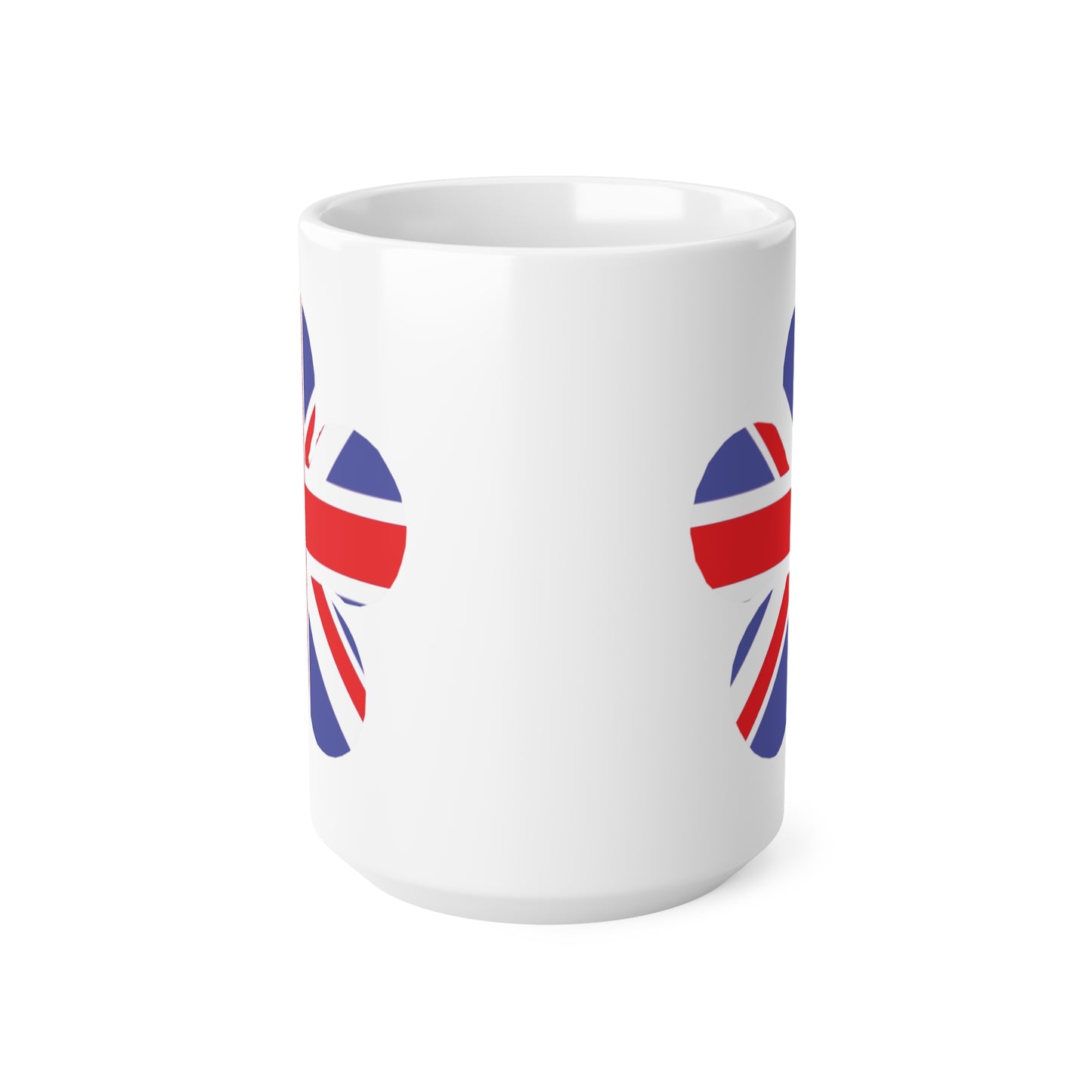 Union Jack Flag Flower Coffee Mug