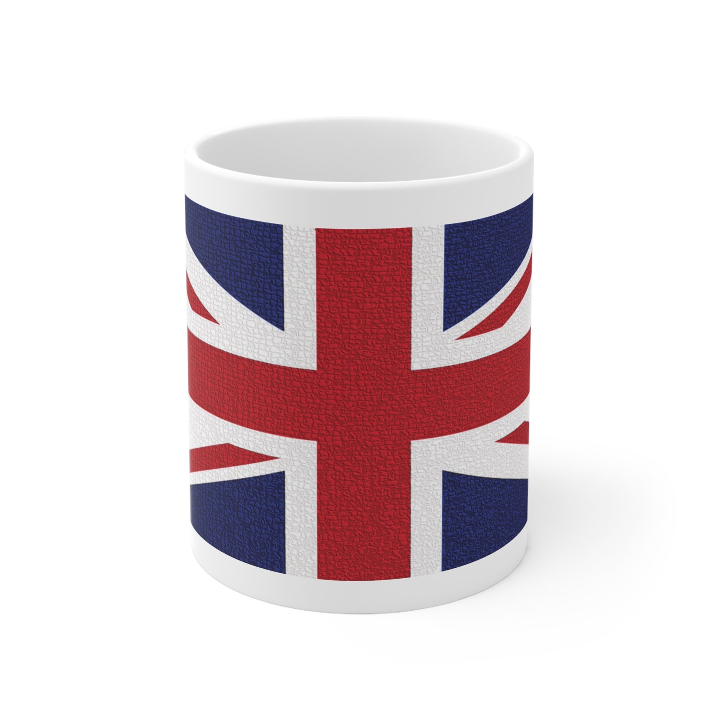 Union Jack Flag Mosaic Wrap Around Coffee Mug