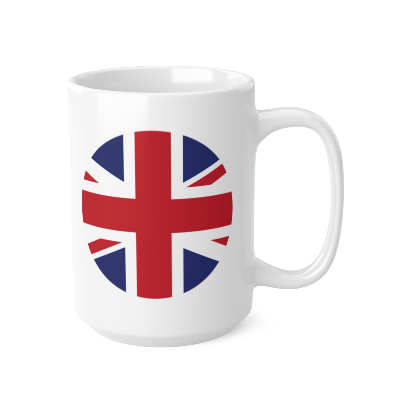 Union Jack Flag Round Circle Coffee Mug