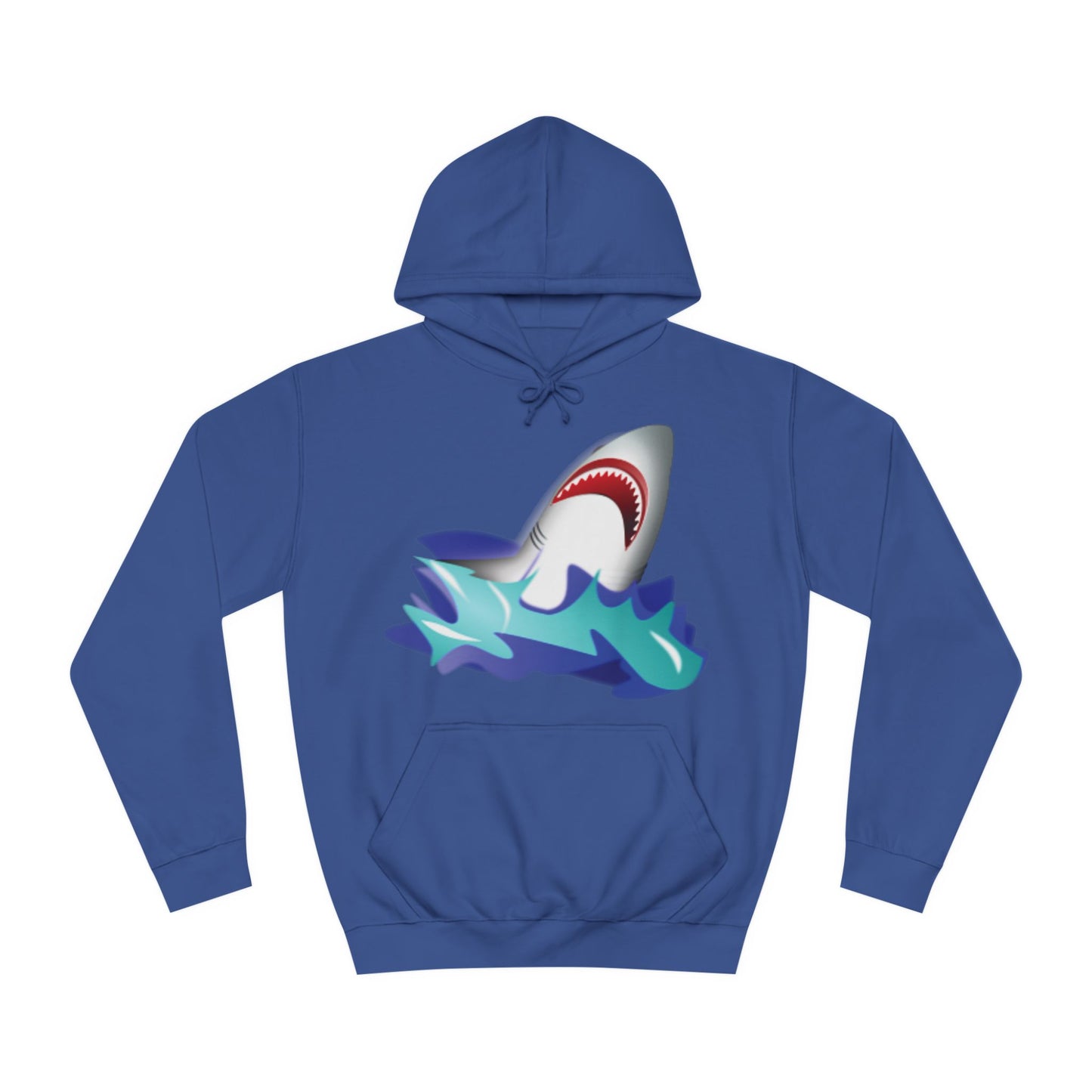 Great White Shark Rise Cartoon Hoodie