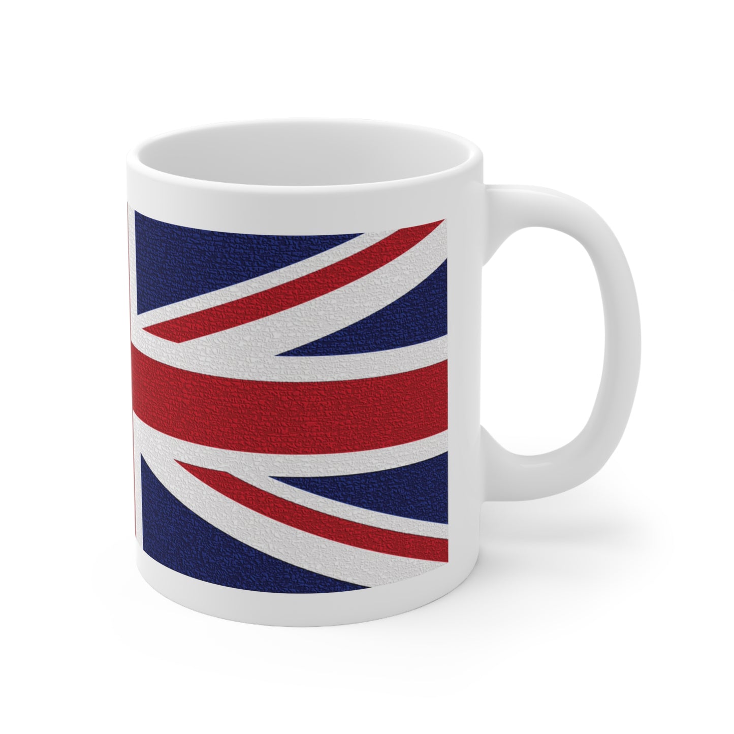 Union Jack Flag Mosaic Wrap Around Coffee Mug