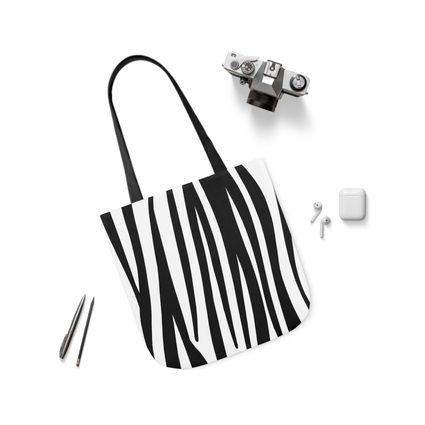 Zebra Animal Print Pattern Shoulder Tote Bag