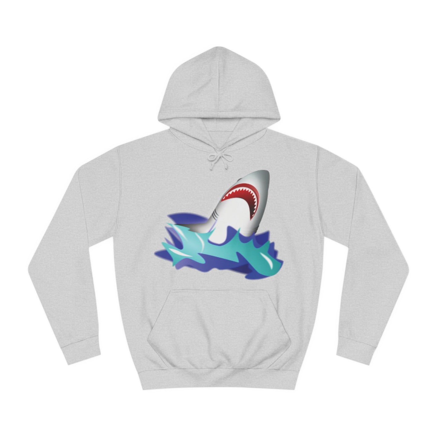 Great White Shark Rise Cartoon Hoodie