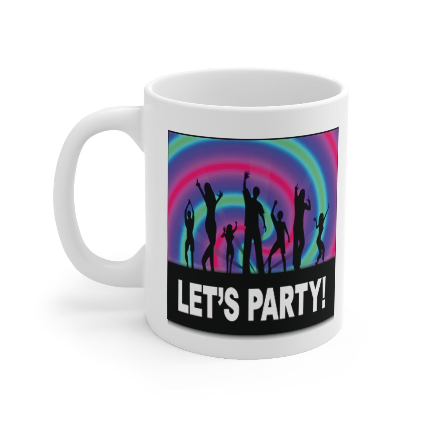 Let's Party Rainbow Dancers Coffee Mug