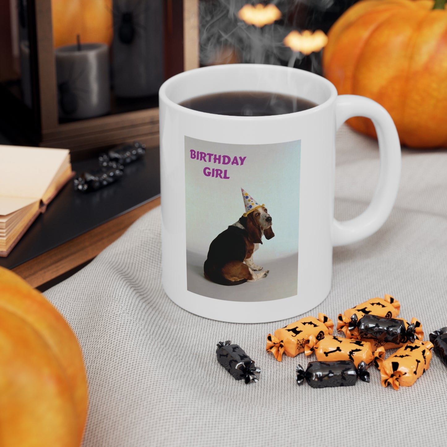 Birthday Girl Basset Dog Coffee Mug