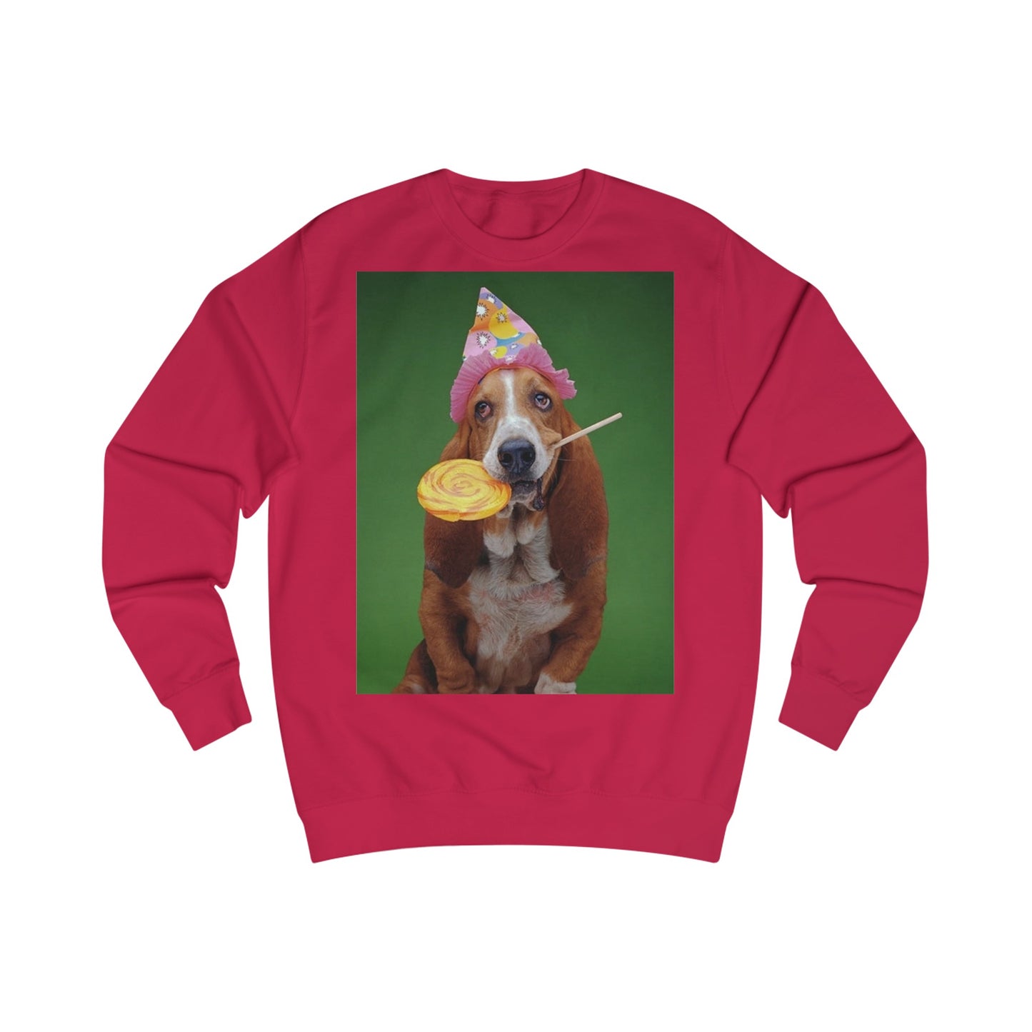 Basset Hound Dog And Lollipop Birthday Sweatshirt