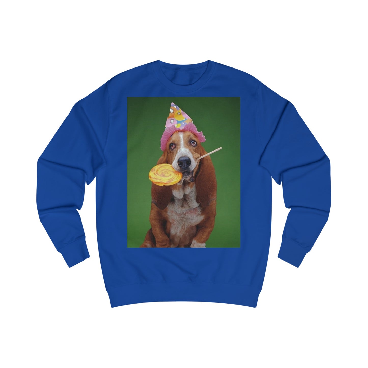 Basset Hound Dog And Lollipop Birthday Sweatshirt