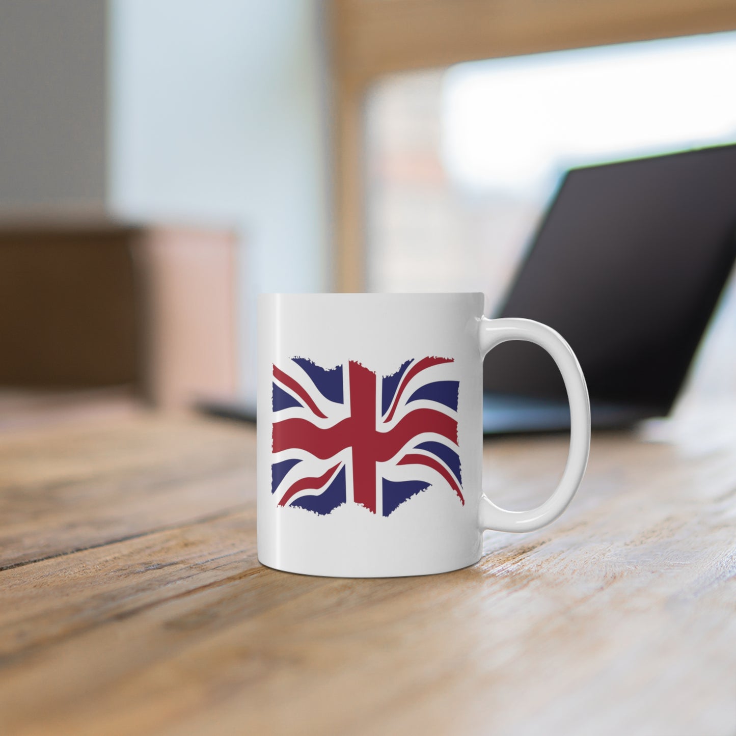 Union Jack Flag Grunge Coffee Mug