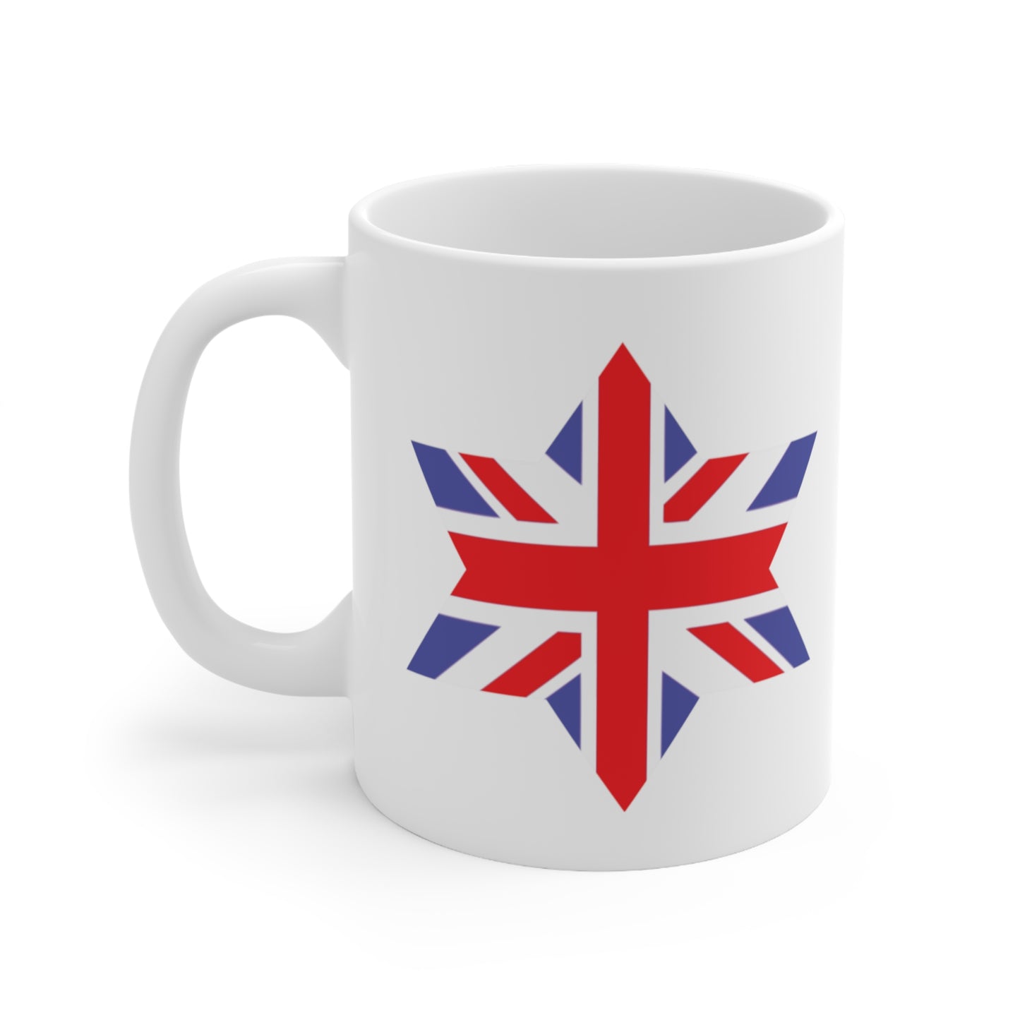 Union Jack Flag Star Coffee Mug