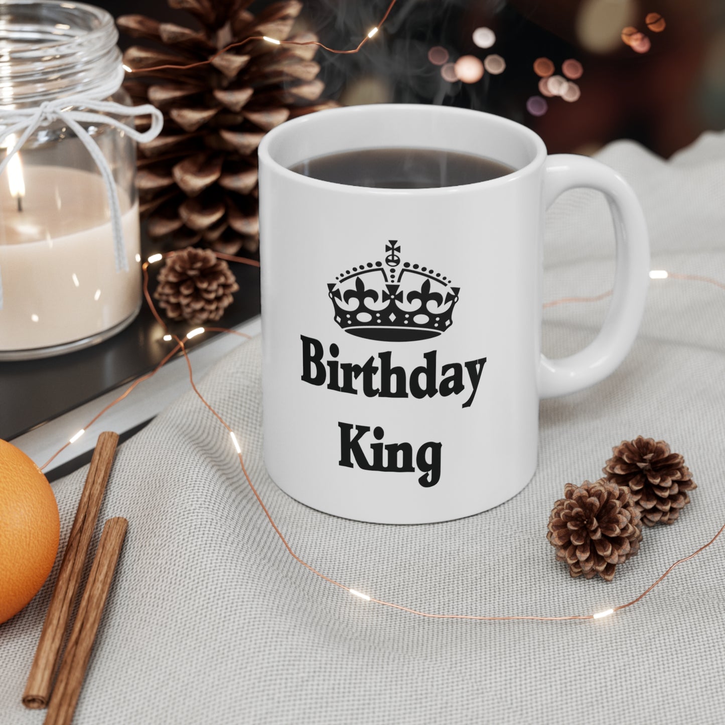 Birthday King Crown Coffee Mug