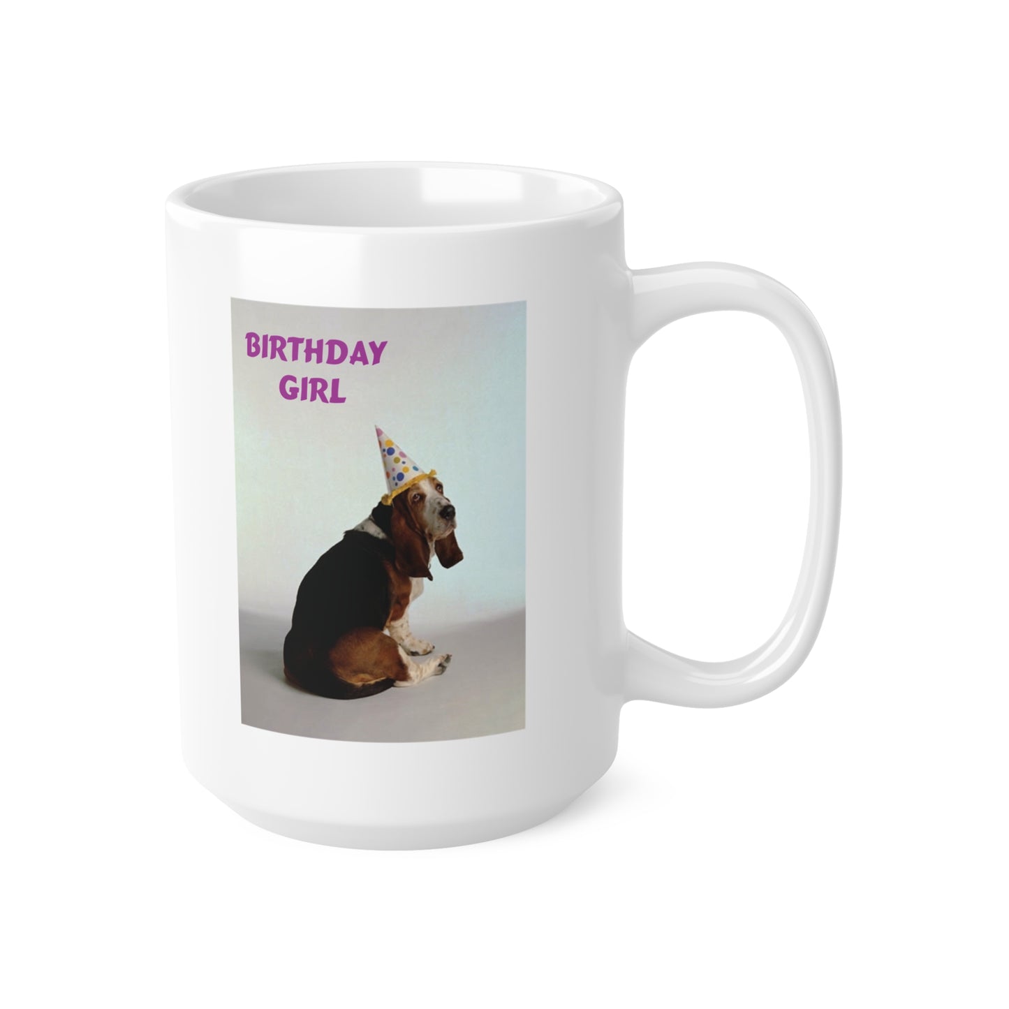 Birthday Girl Basset Dog Coffee Mug