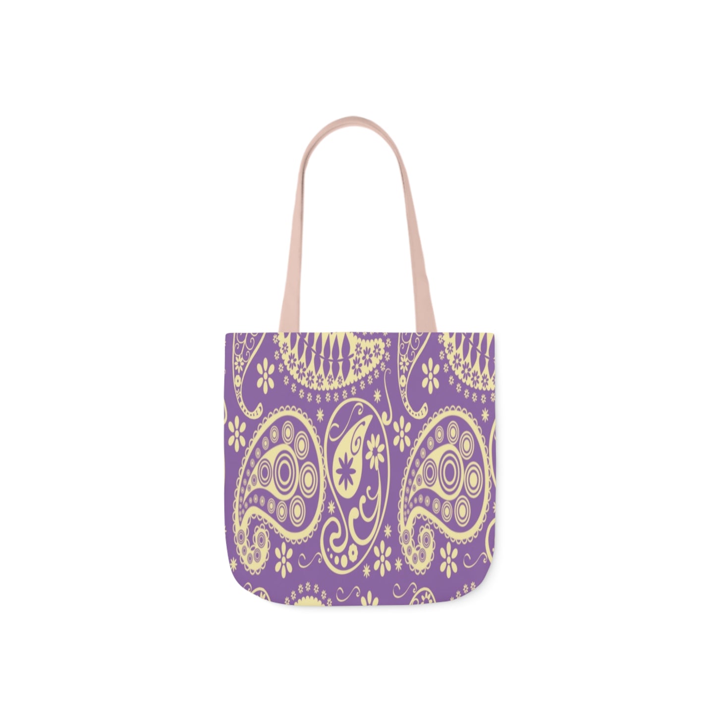 Purple Paisley Pattern Shoulder Tote Bag