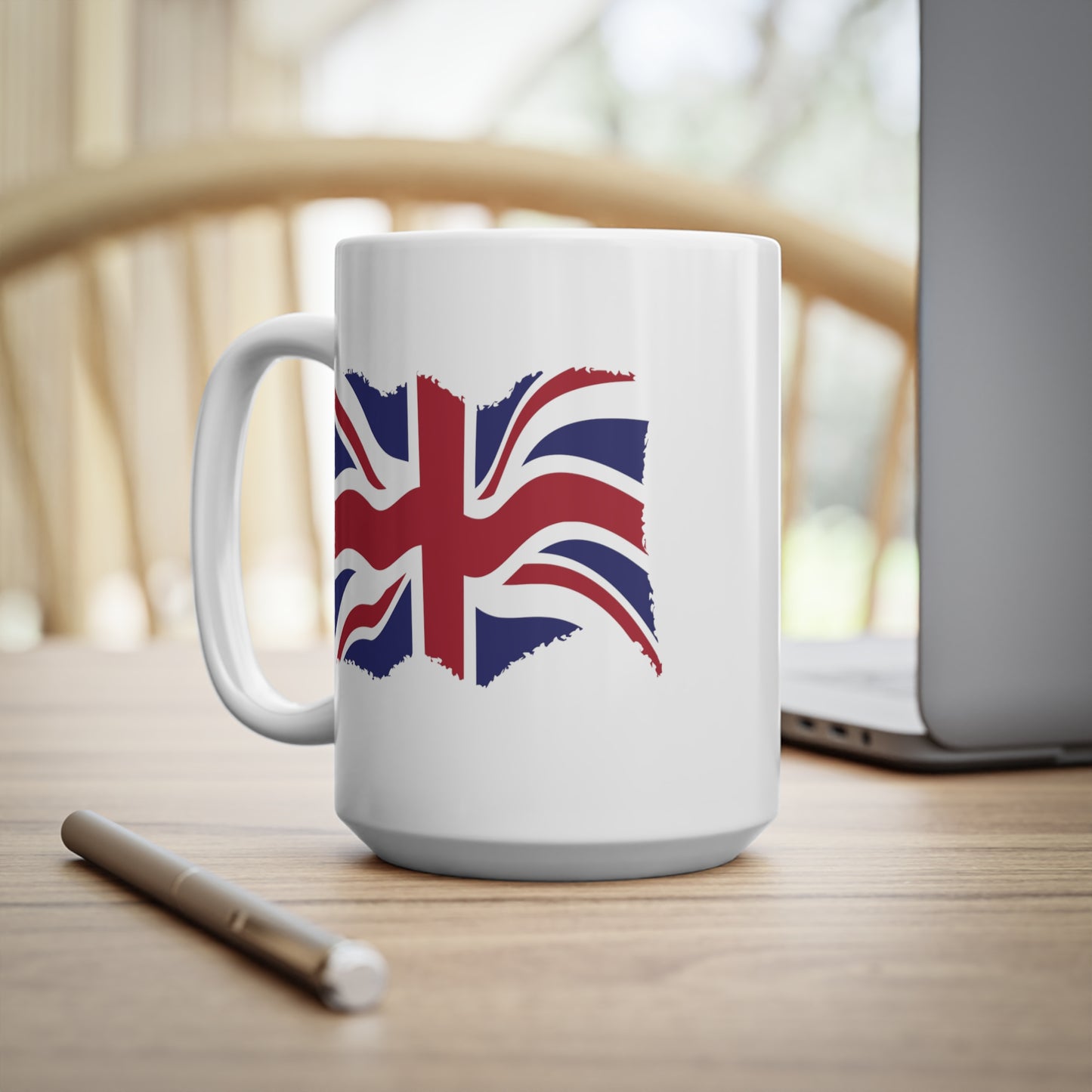 Union Jack Flag Grunge Coffee Mug