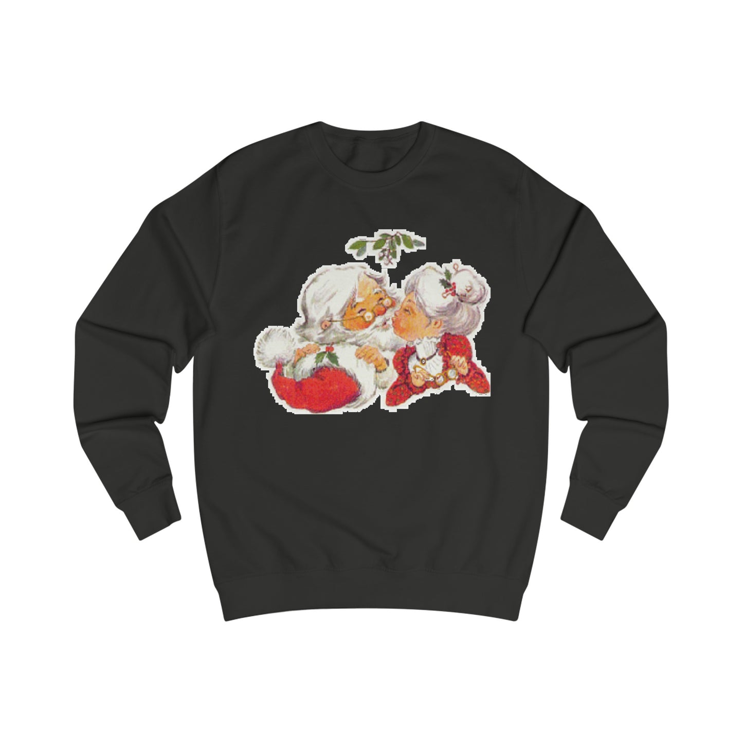 Vintage Christmas Santa Kissing Mrs Claus Sweatshirt