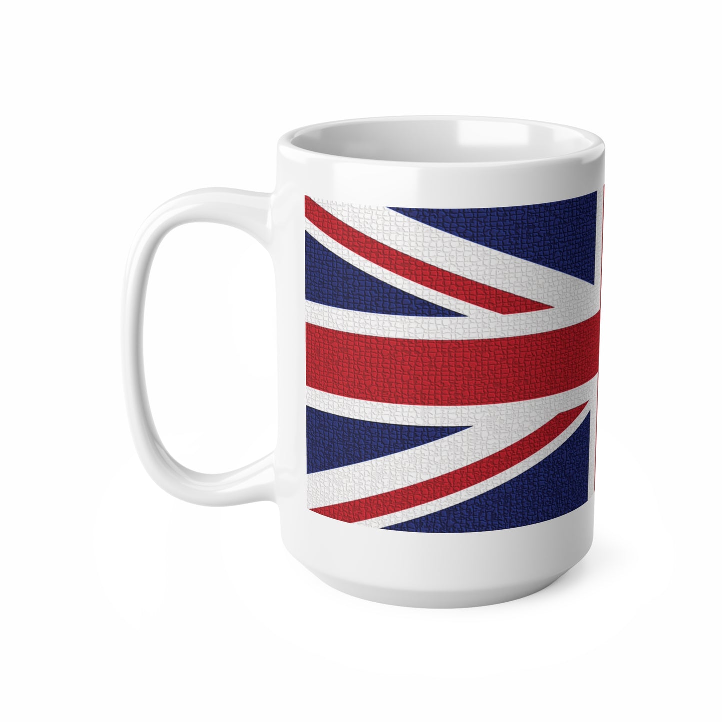 Union Jack Flag Mosaic Wrap Around Coffee Mug