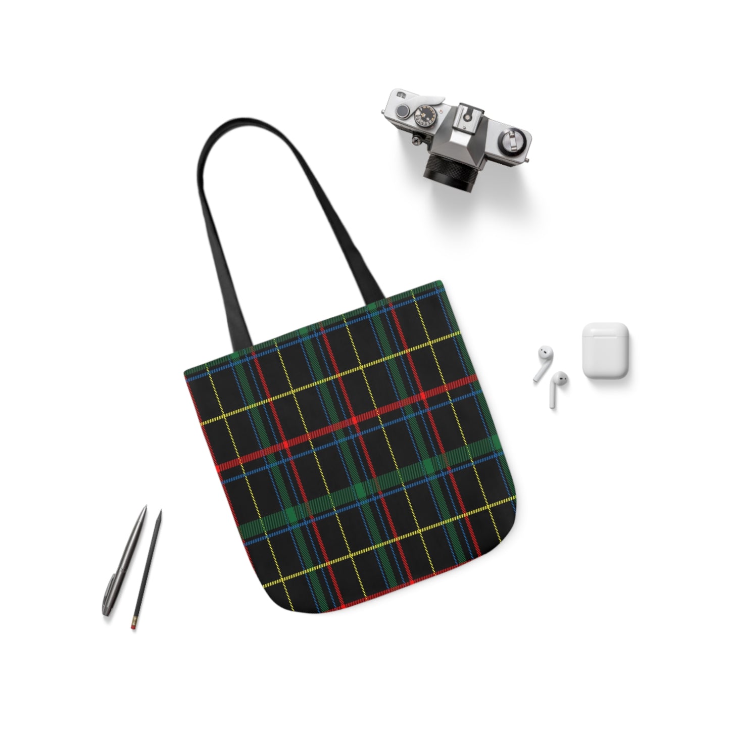 Ancient Hunting Tartan Shoulder Tote Bag