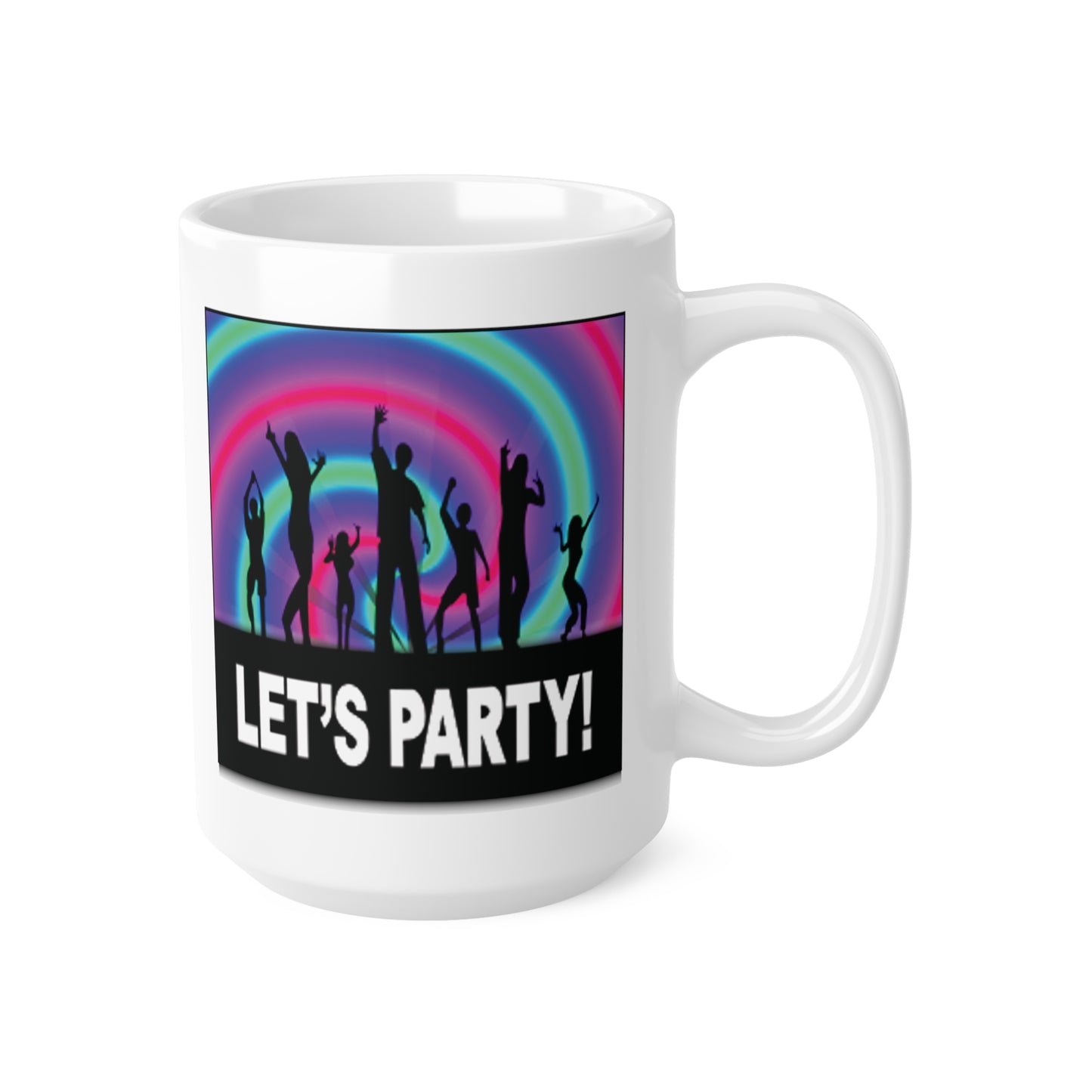 Let's Party Rainbow Dancers Coffee Mug