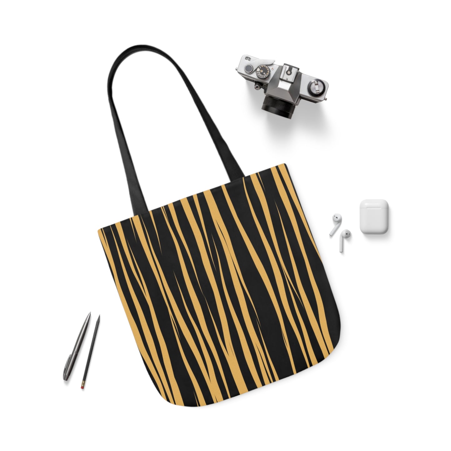 Tiger Stripes Animal Pattern Shoulder Tote Bag