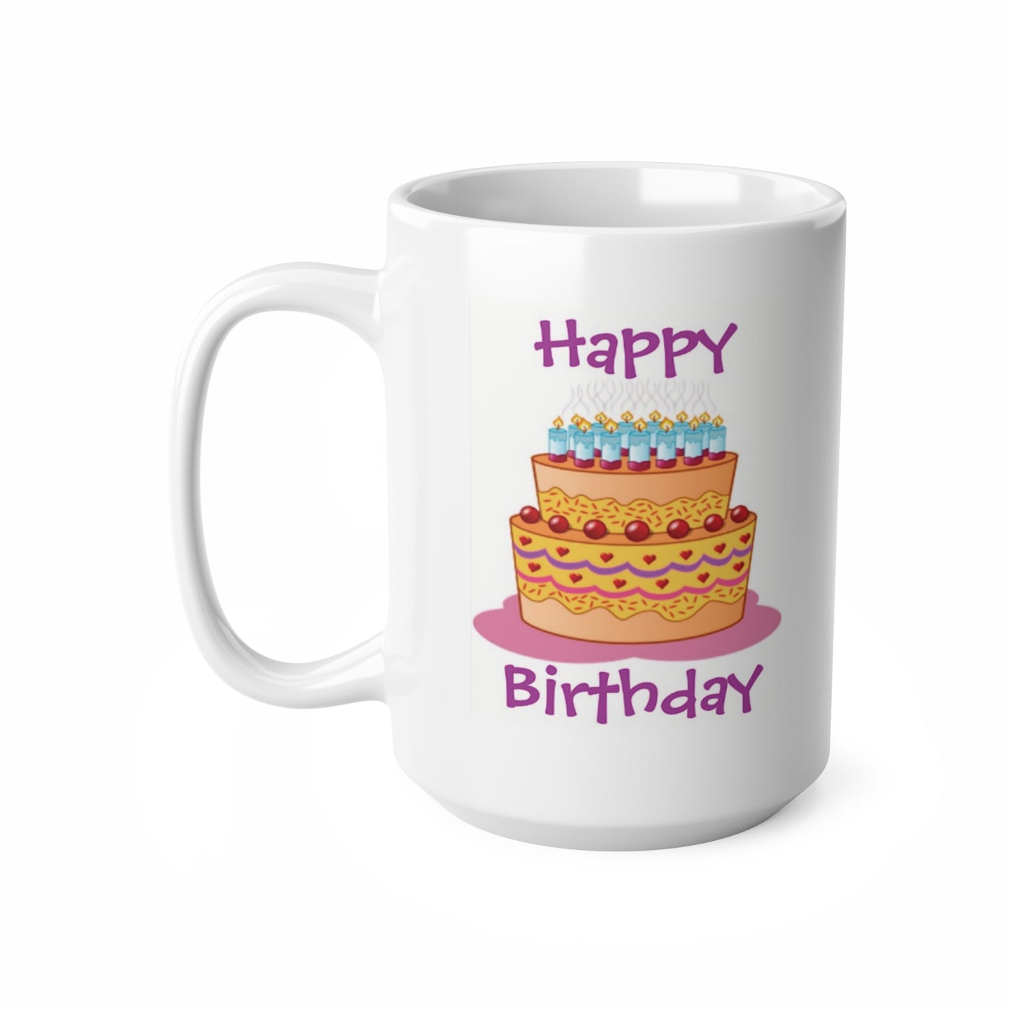 Happy Birthday Big Cake Coffee Mug