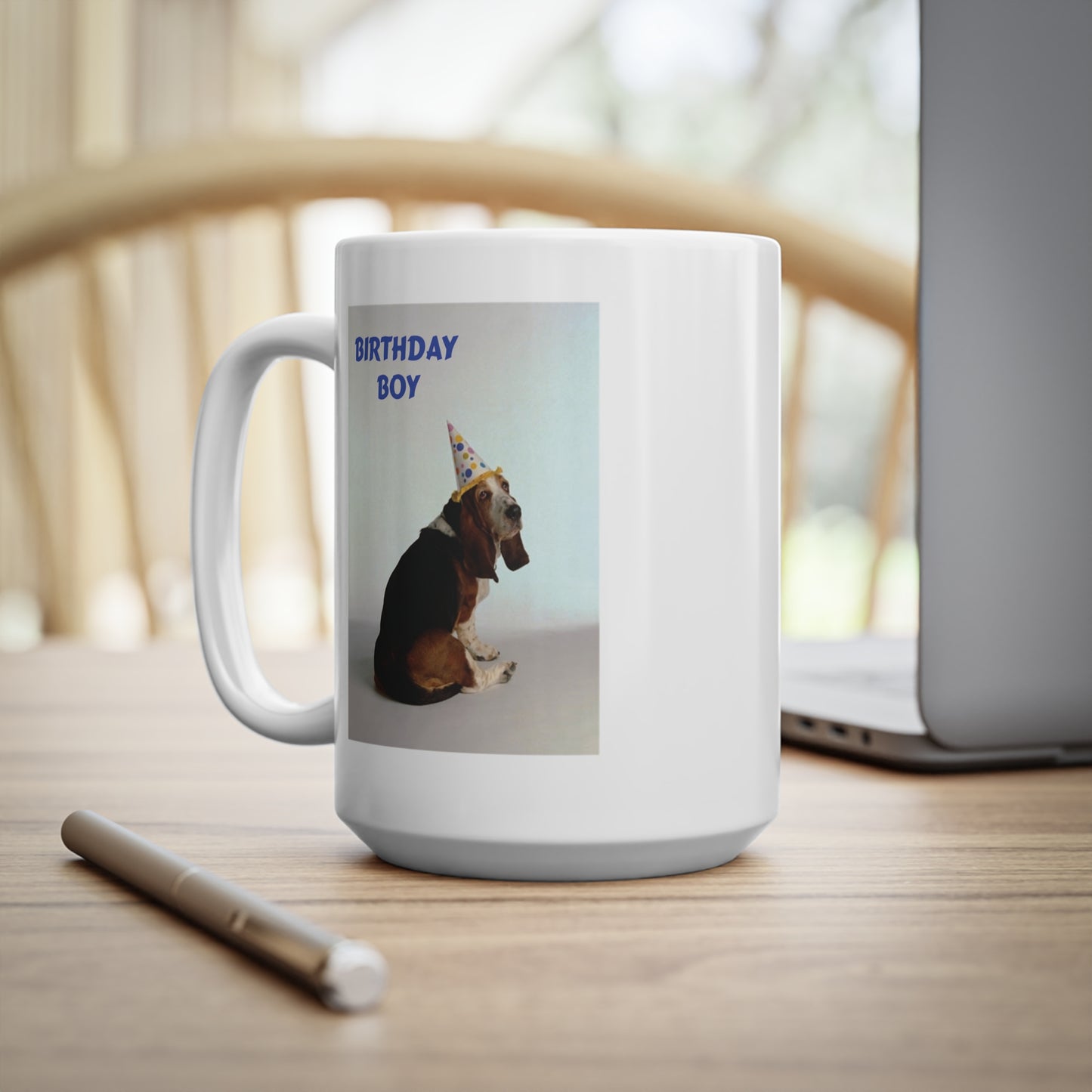 Birthday Boy Basset Dog Coffee Mug