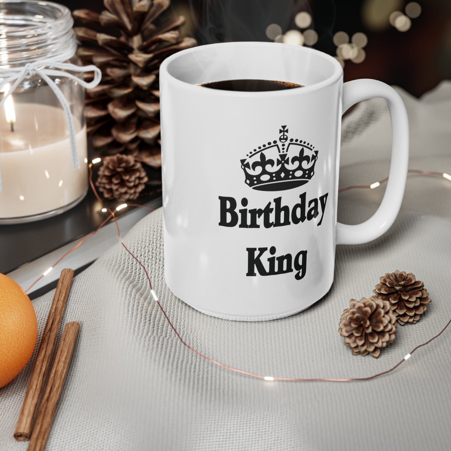 Birthday King Crown Coffee Mug