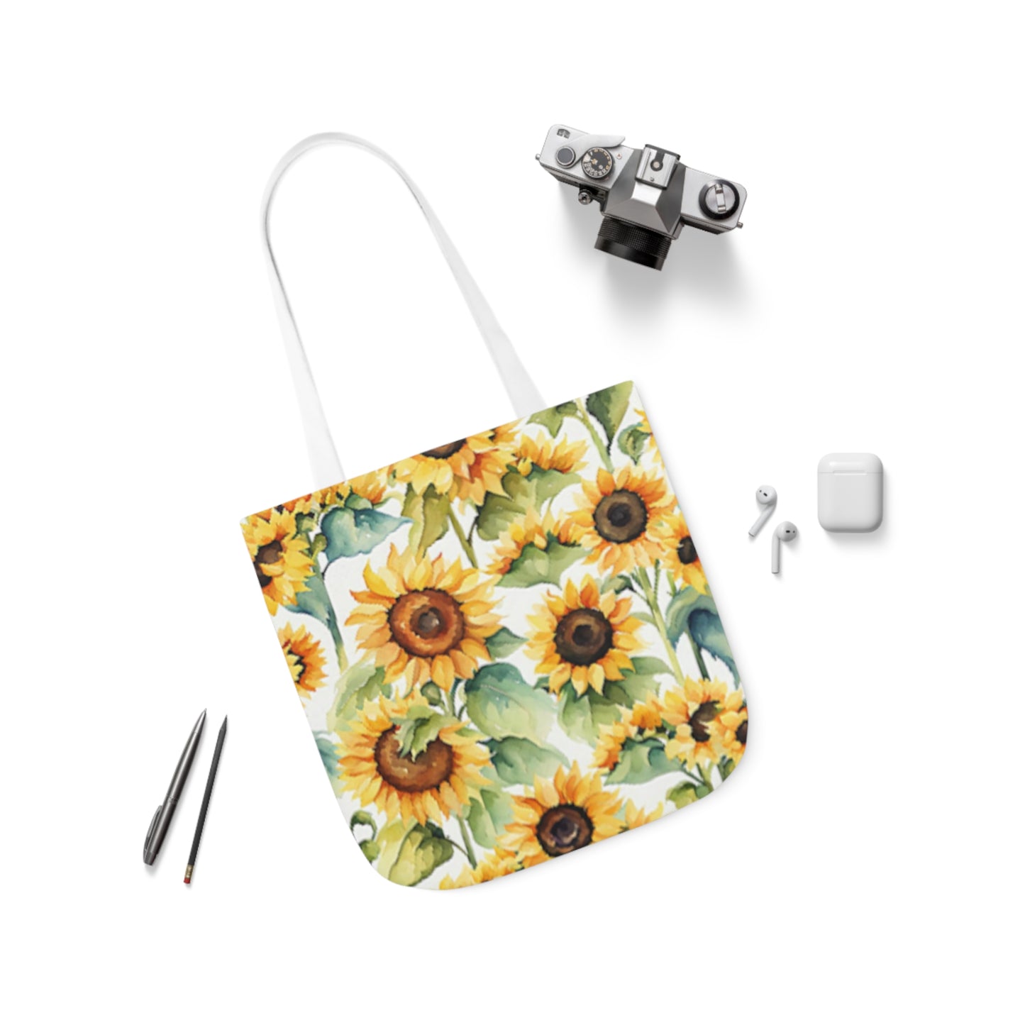 Yellow Sunflowers Shoulder Tote Bag