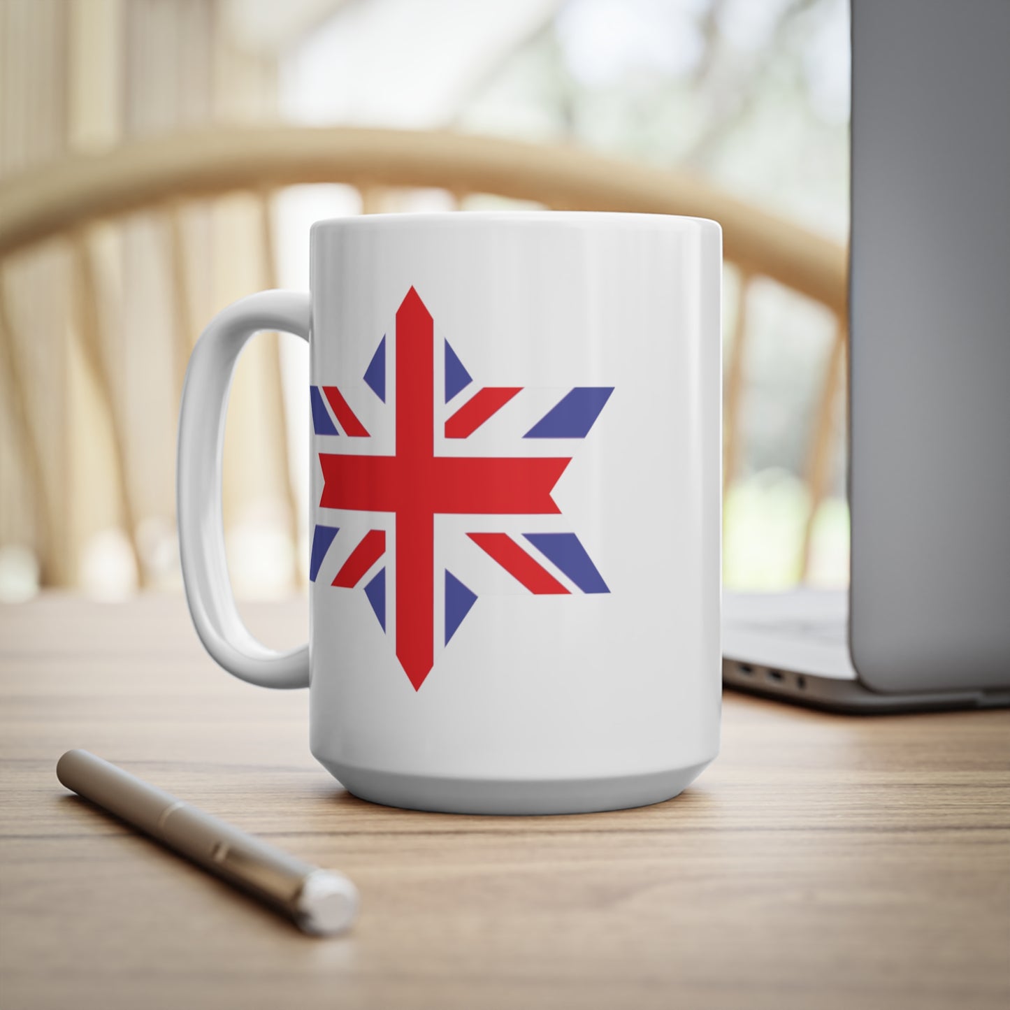 Union Jack Flag Star Coffee Mug