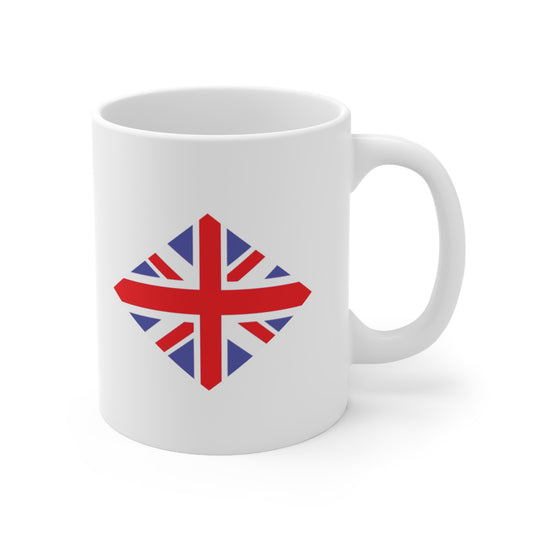 Union Jack Flag Diamond Coffee Mug