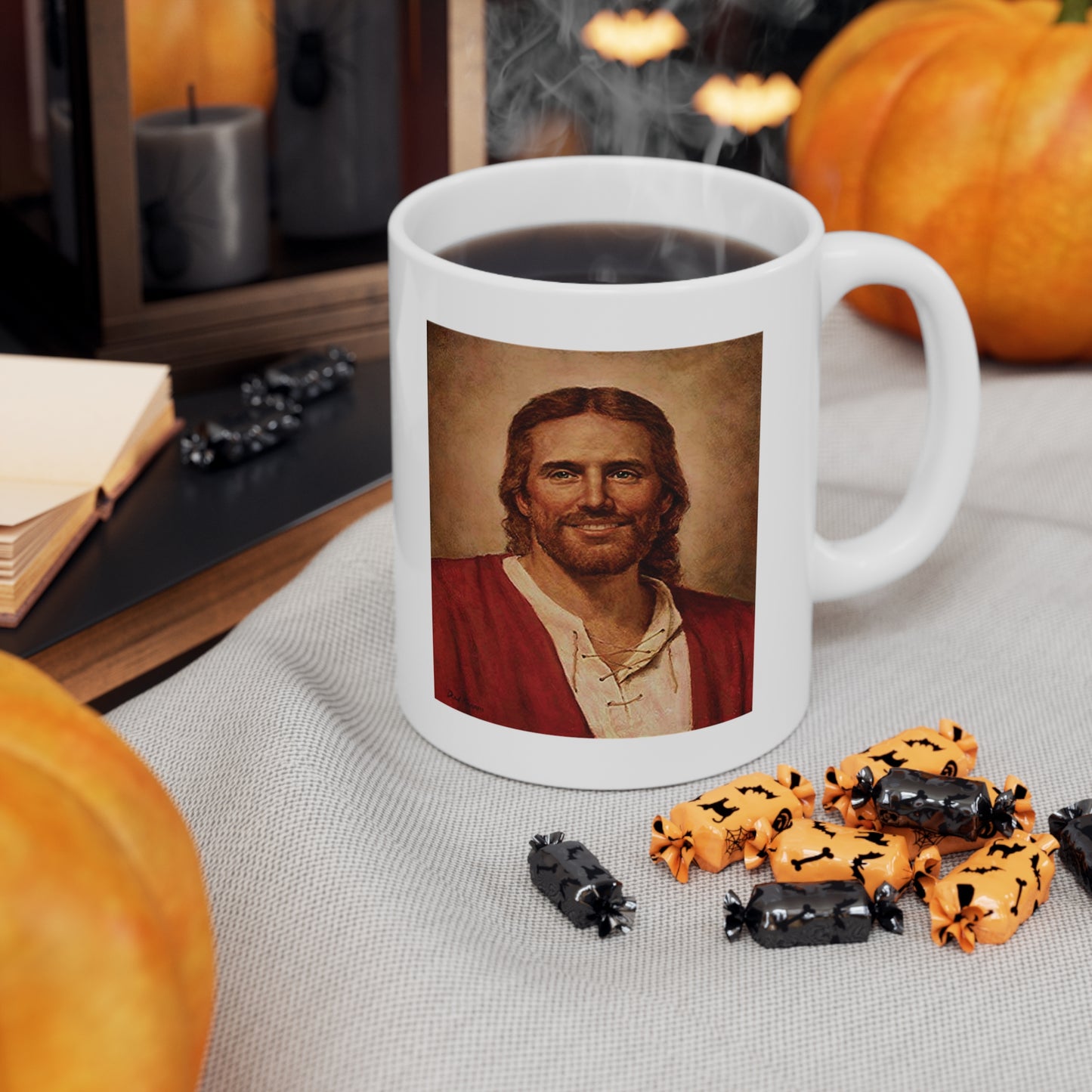 Jesus Christs Loving Smile Coffee Mug