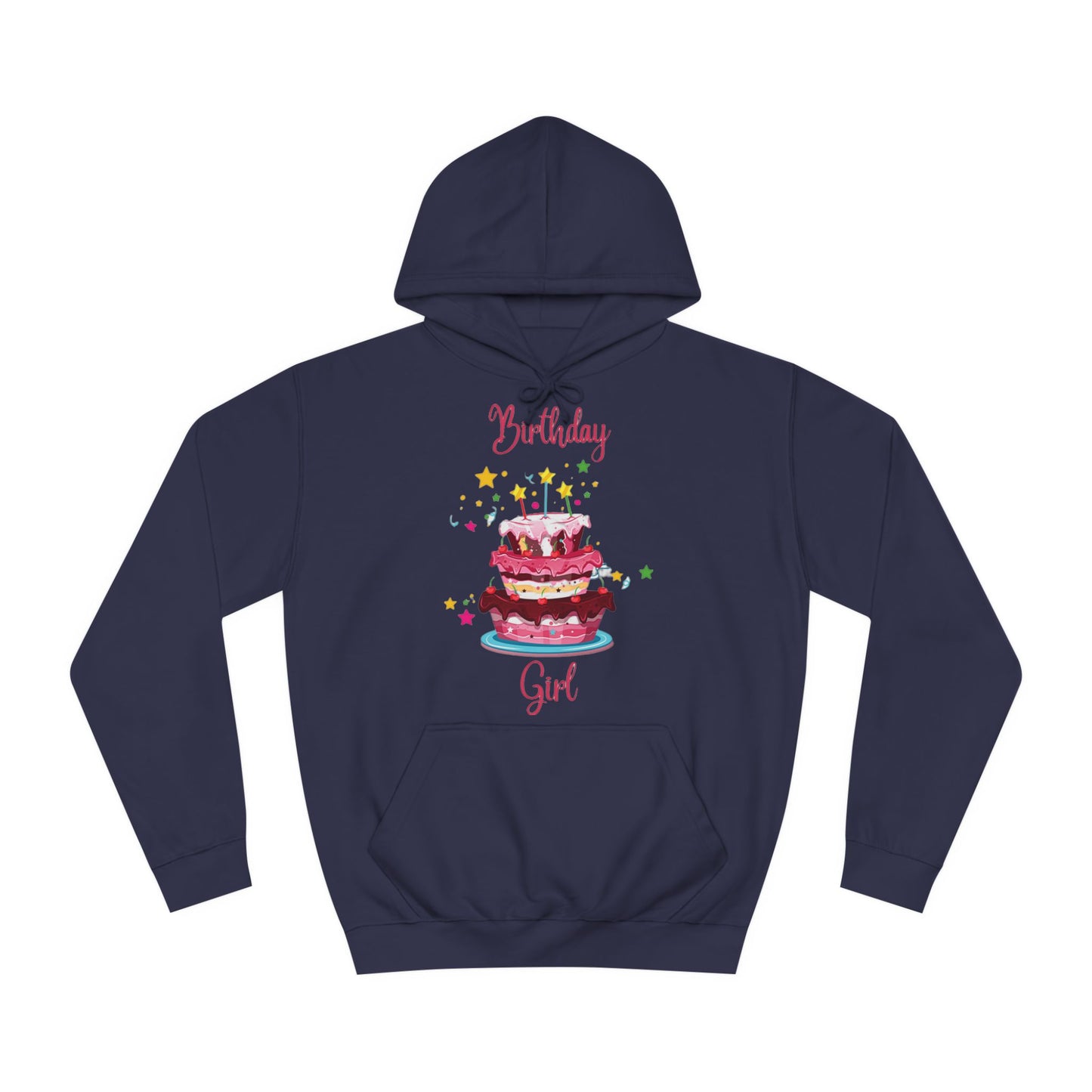 Birthday Girl Star Birthday Cake Hoodie