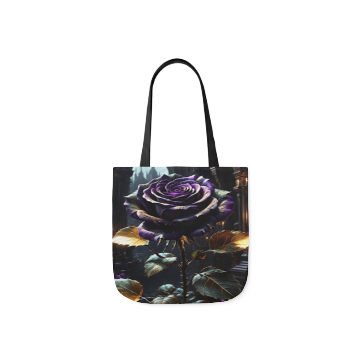 Dark Gothic Rose Shoulder Tote Bag