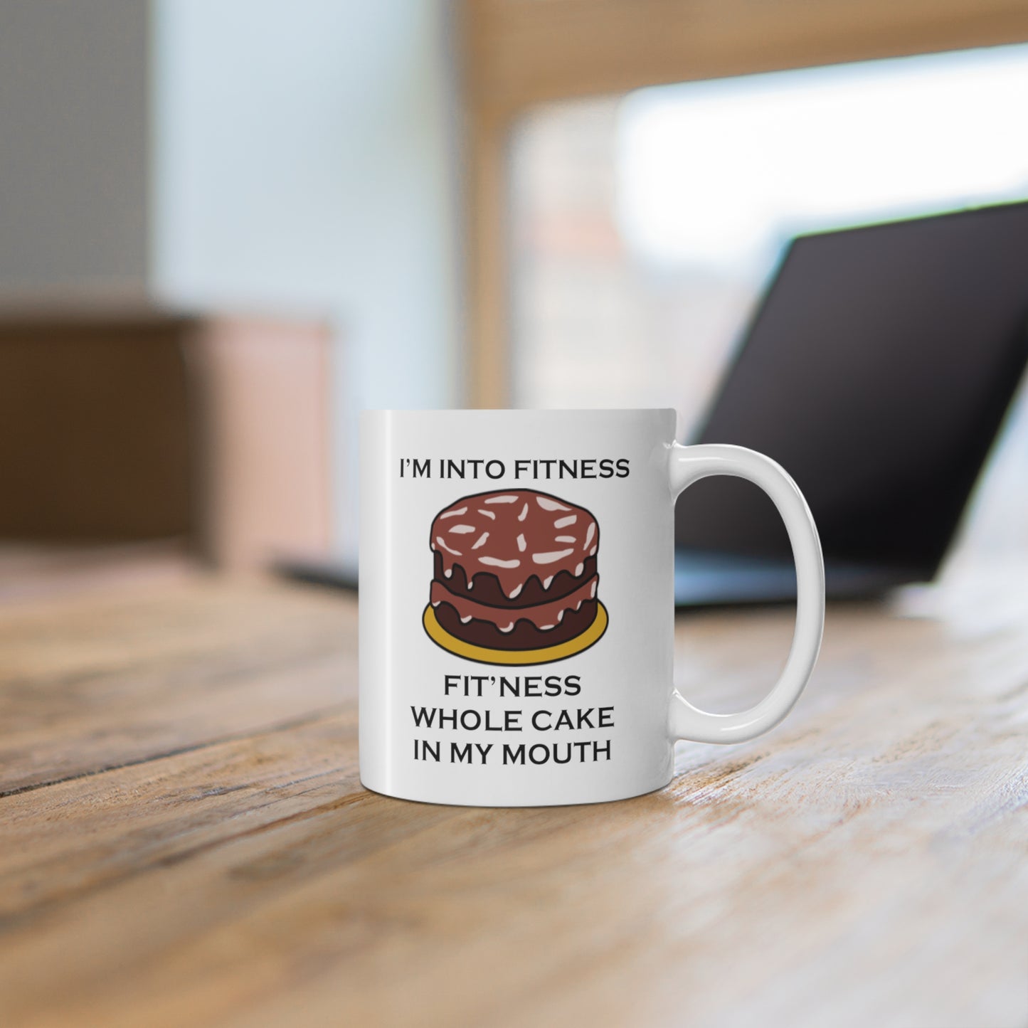 I’m Into Fitness Cake Coffee Mug