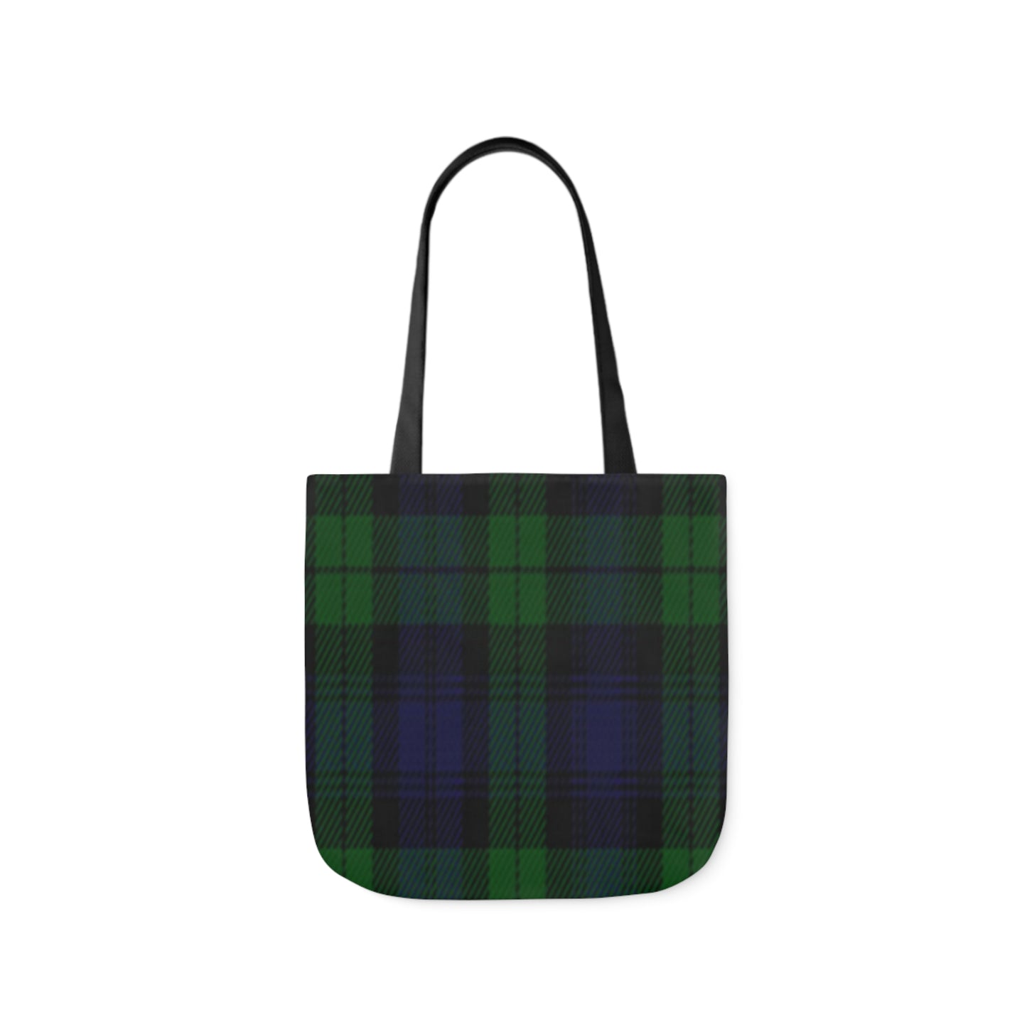 Blue And Green Scottish Sunderland Tartan Shoulder Tote Bag