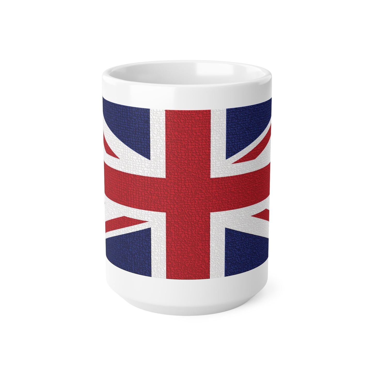 Union Jack Flag Mosaic Wrap Around Coffee Mug