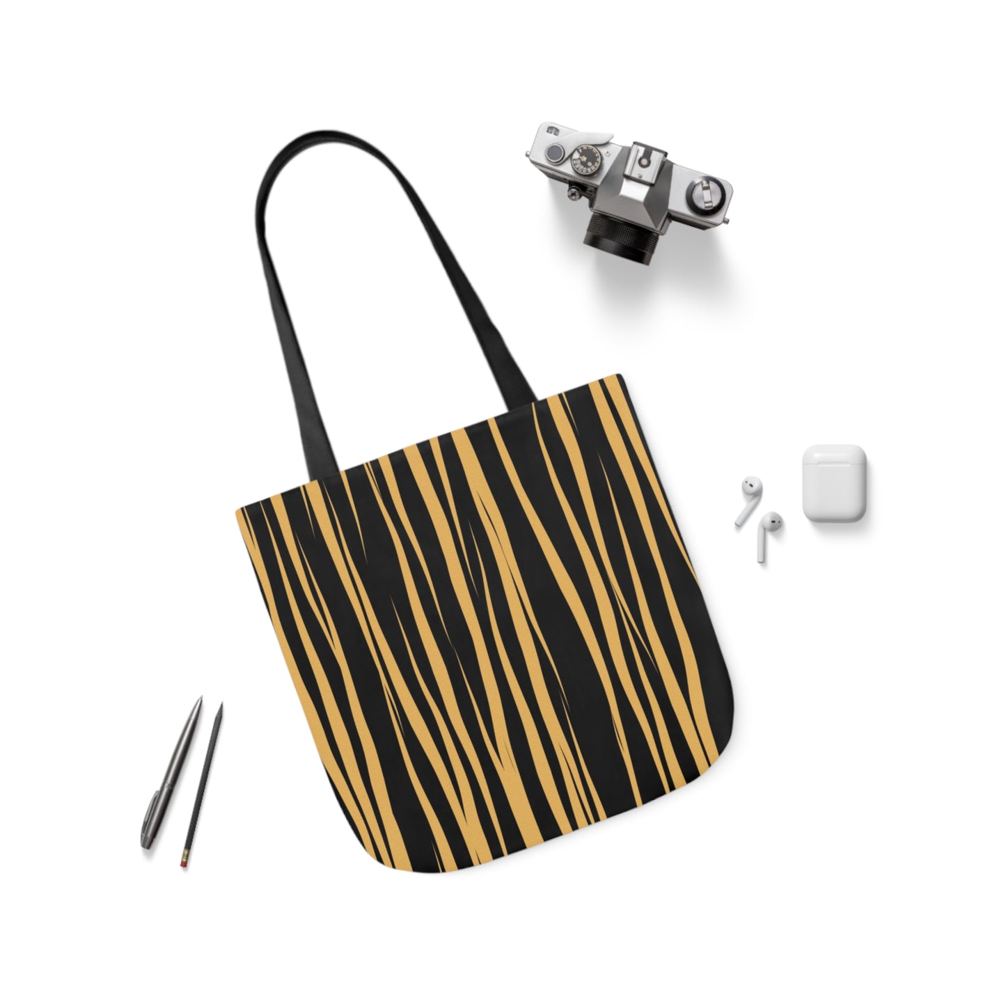 Tiger Stripes Animal Pattern Shoulder Tote Bag