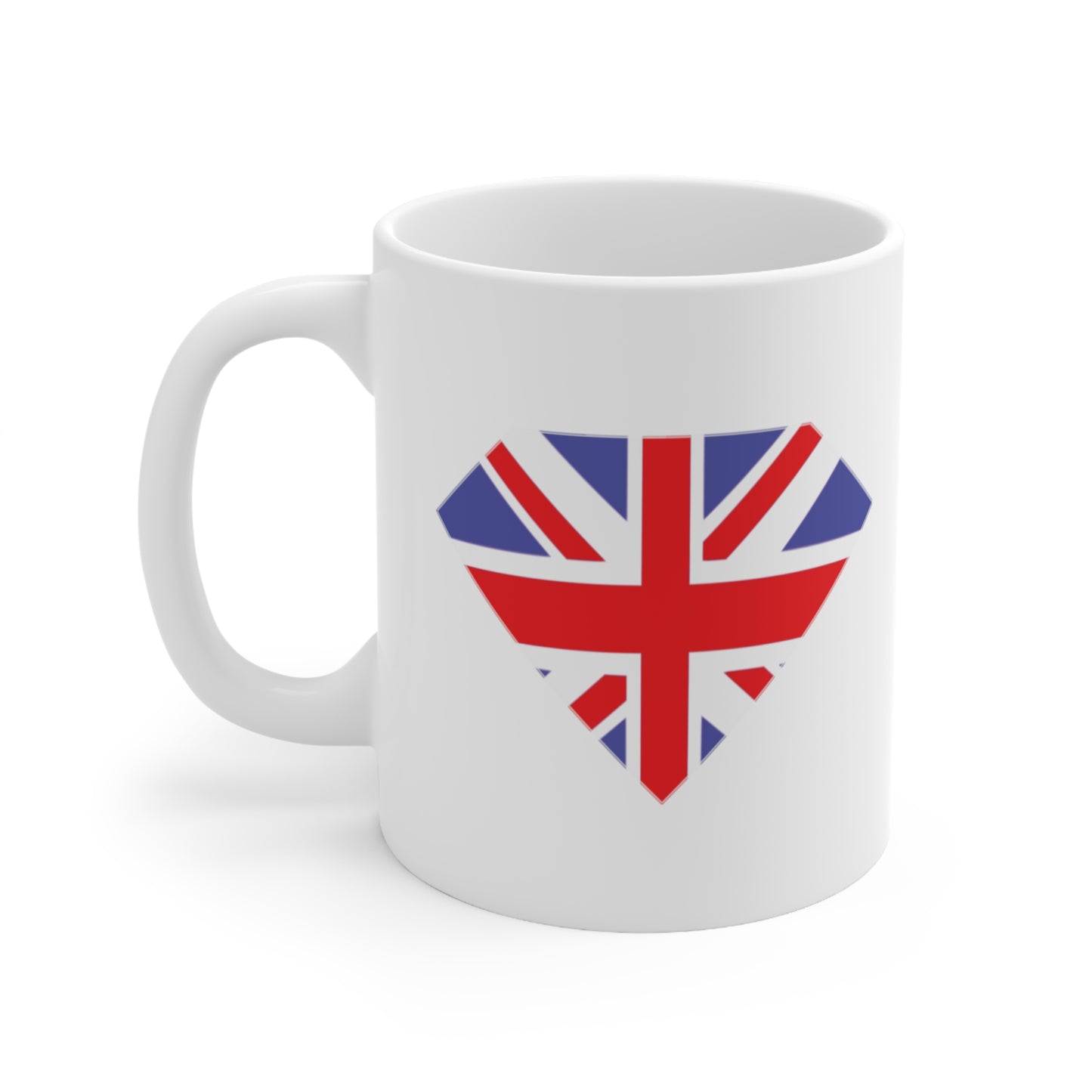 Union Jack Flag Diamond Gem Coffee Mug