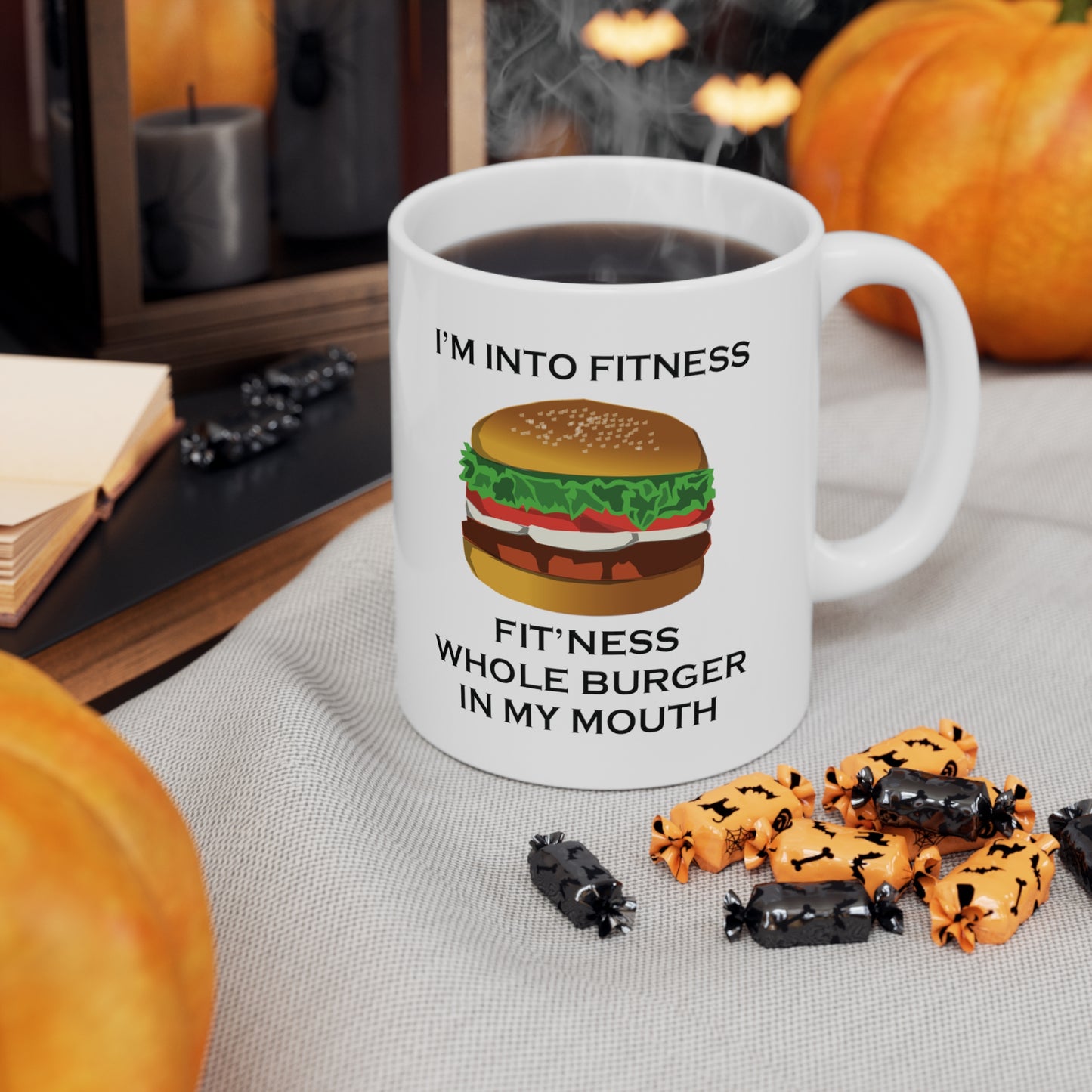 I’m Into Fitness Burger Coffee Mug