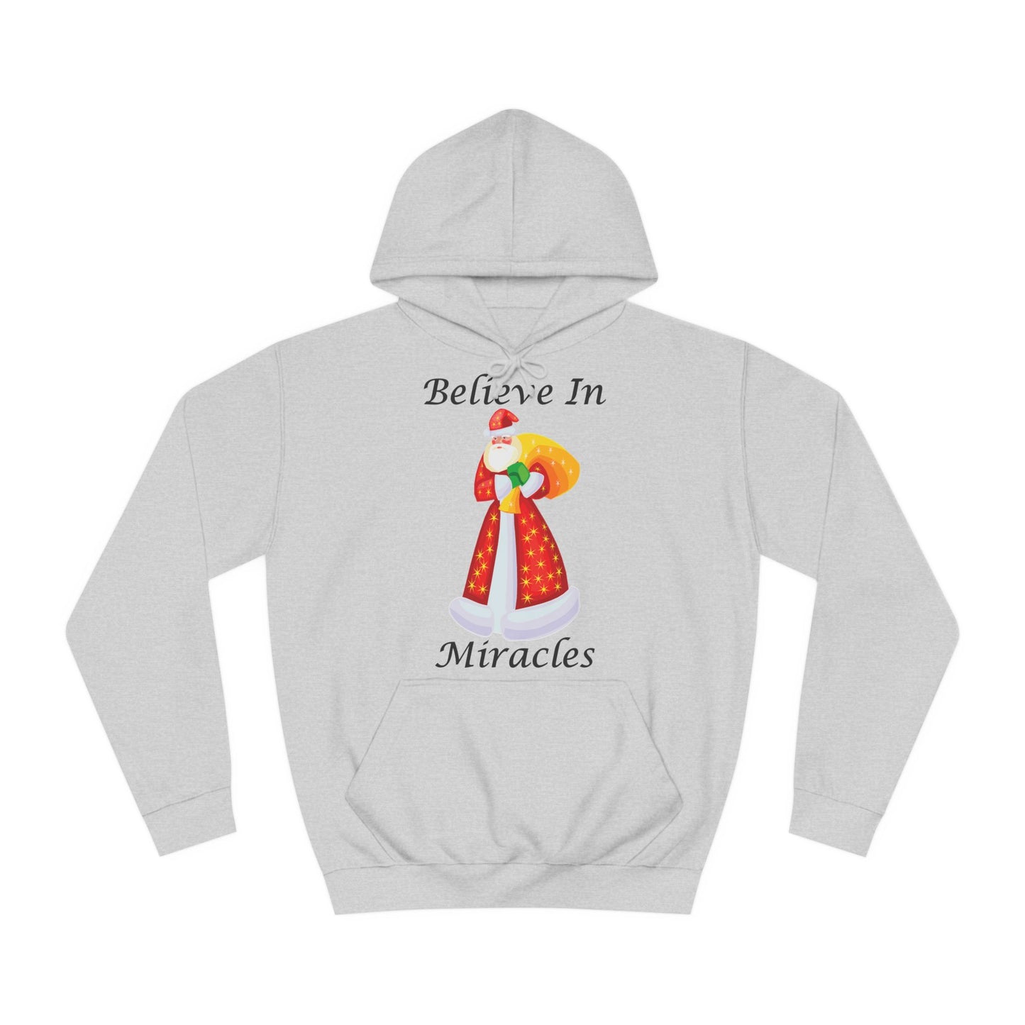 Believe In Miracles Santa Stars Christmas Hoodie