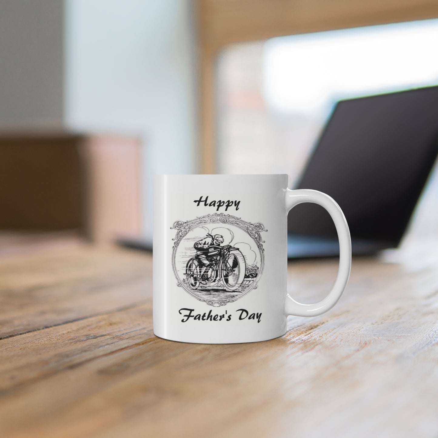 Vintage Father's Day Motorcycle Coffee Mug
