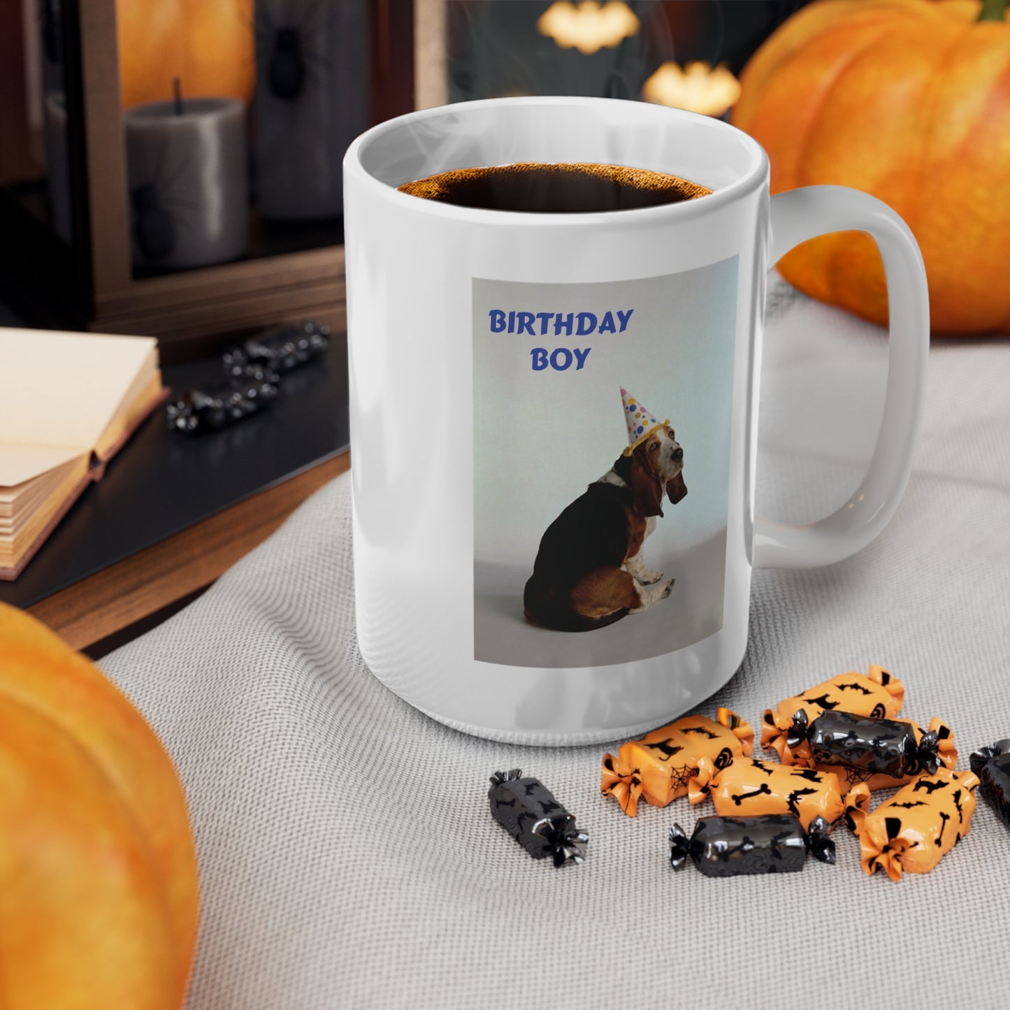 Birthday Boy Basset Dog Coffee Mug