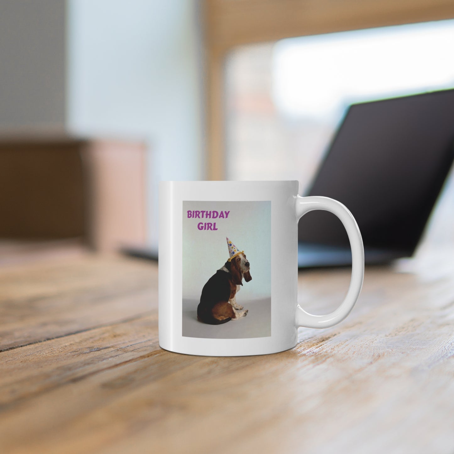 Birthday Girl Basset Dog Coffee Mug